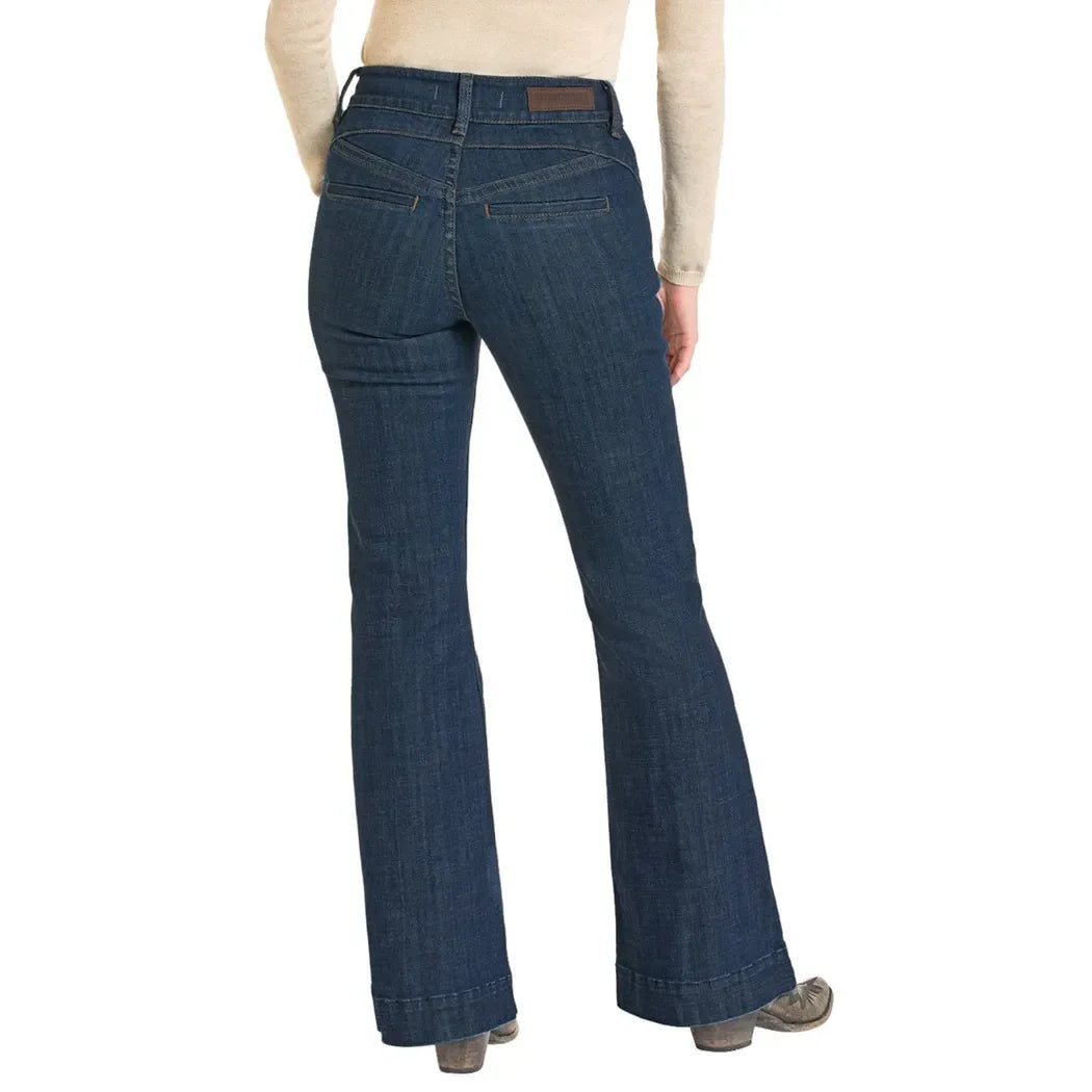 Women's Rock and Roll Welt Pocket Trousers BW5HD07209