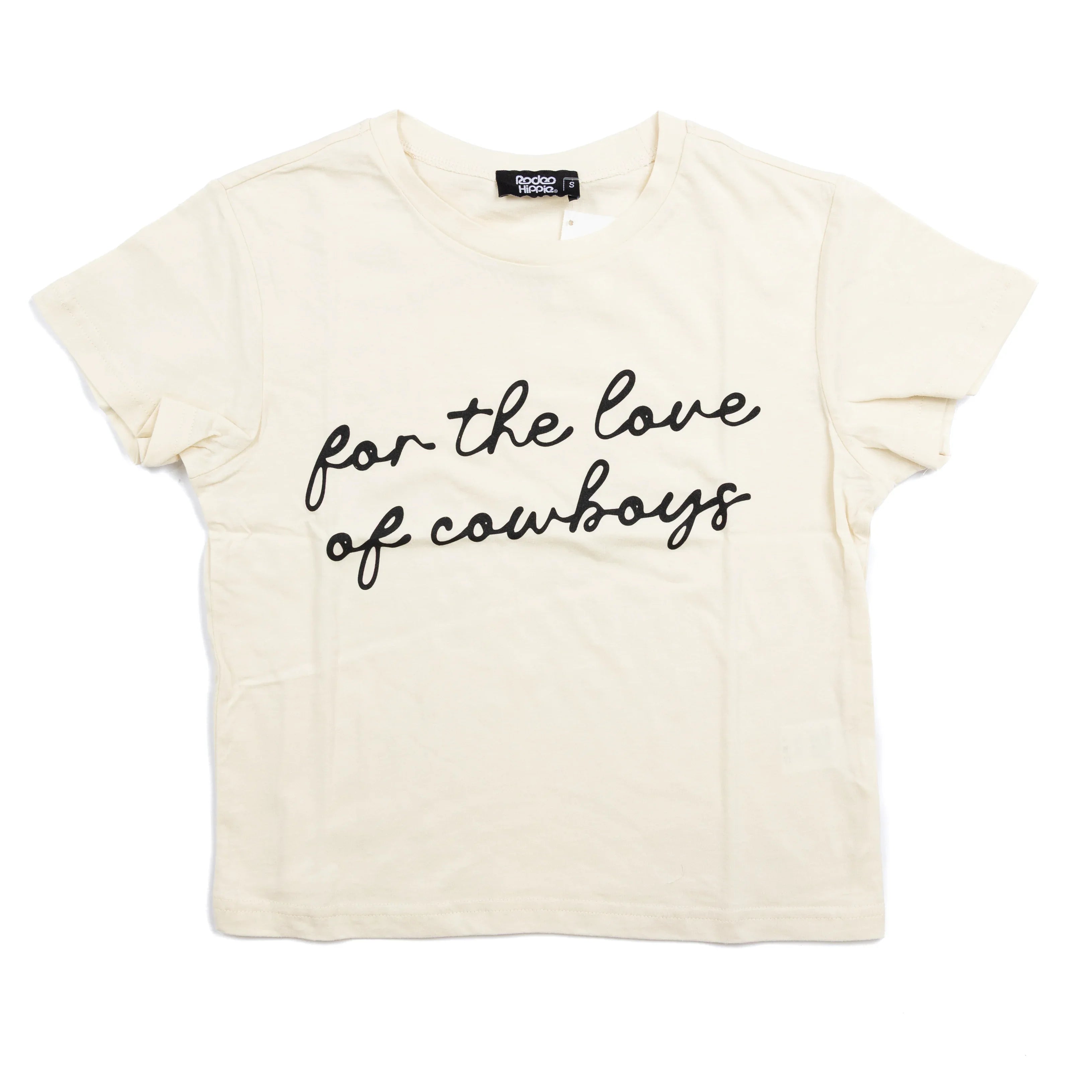 Women's Rodeo Hippie Beige "For the Love of Cowboys" T-shirt