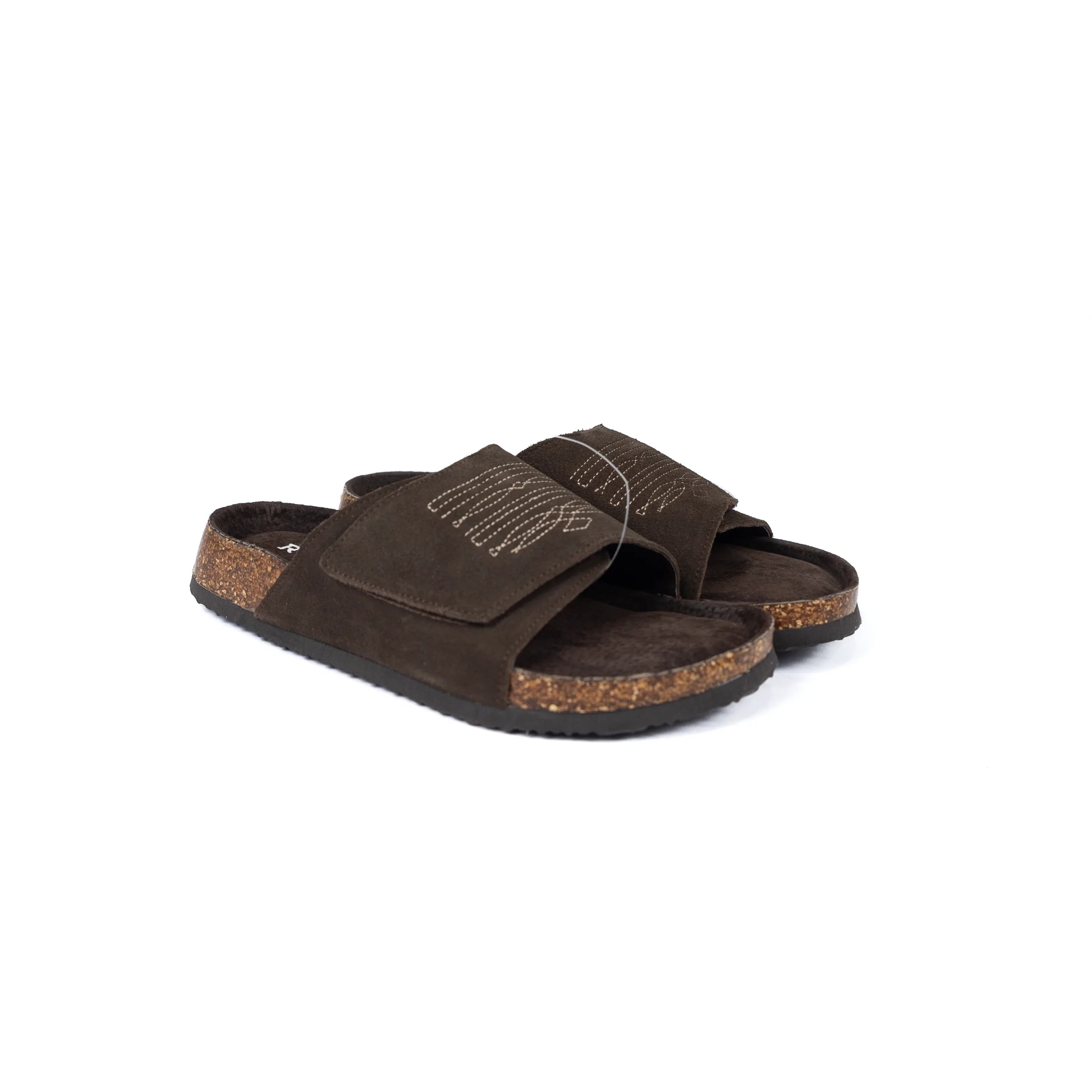 Women's Roper Brown Cow Suede Boot Stitched Slides 09-021-0607-3739