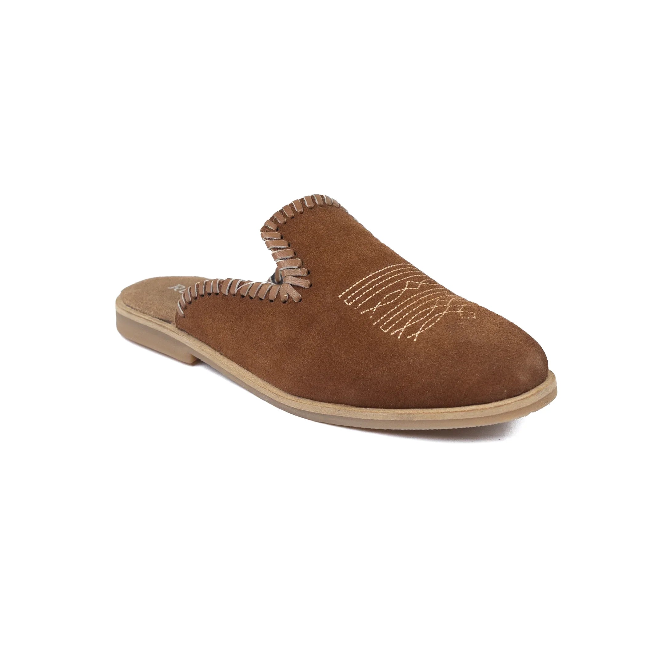 Women's Roper Brown Suede Mule Slip on Shoes 09-021-0608-3765