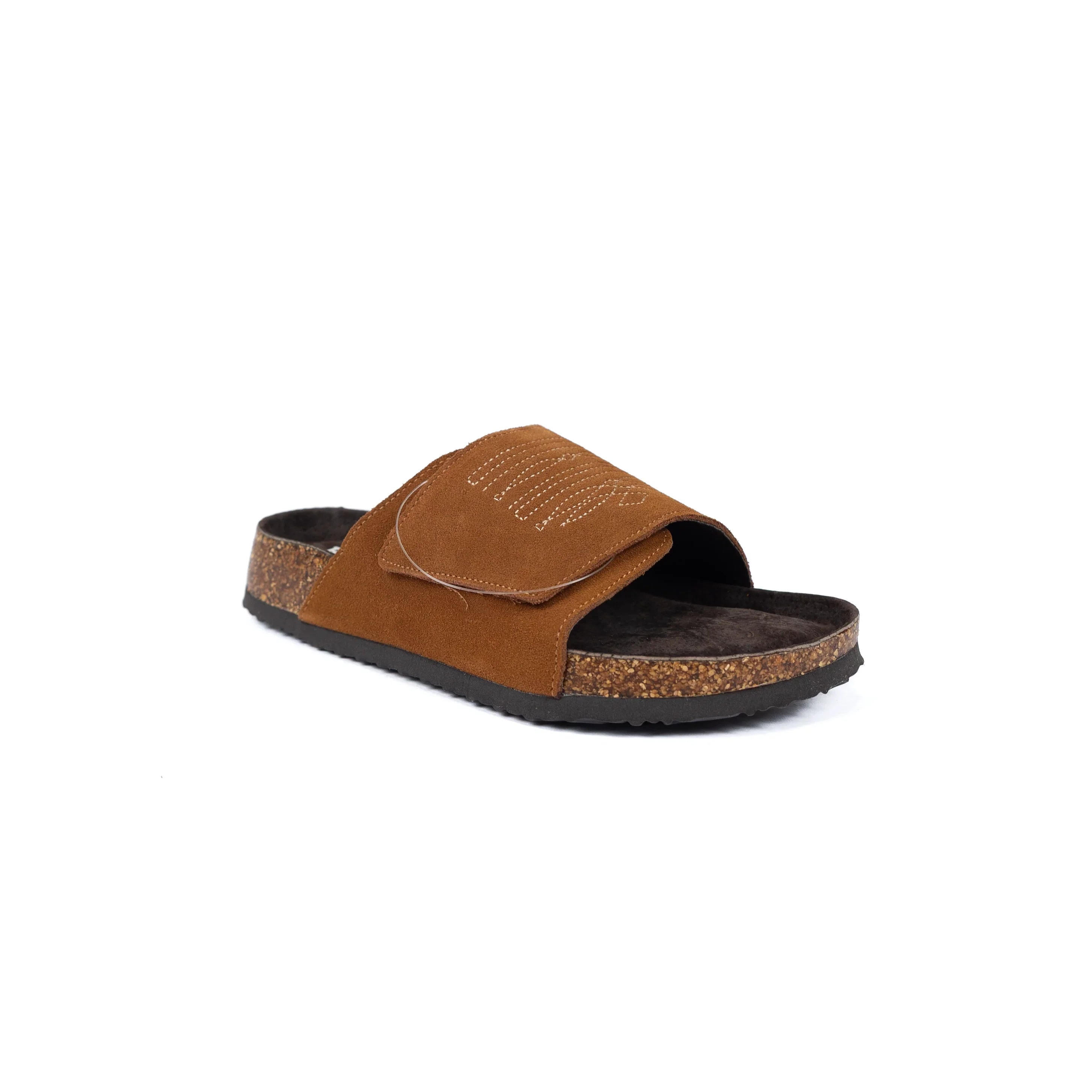 Women's Roper Tan Cow Suede Boot Stitched Sandals 09-021-0607-3738