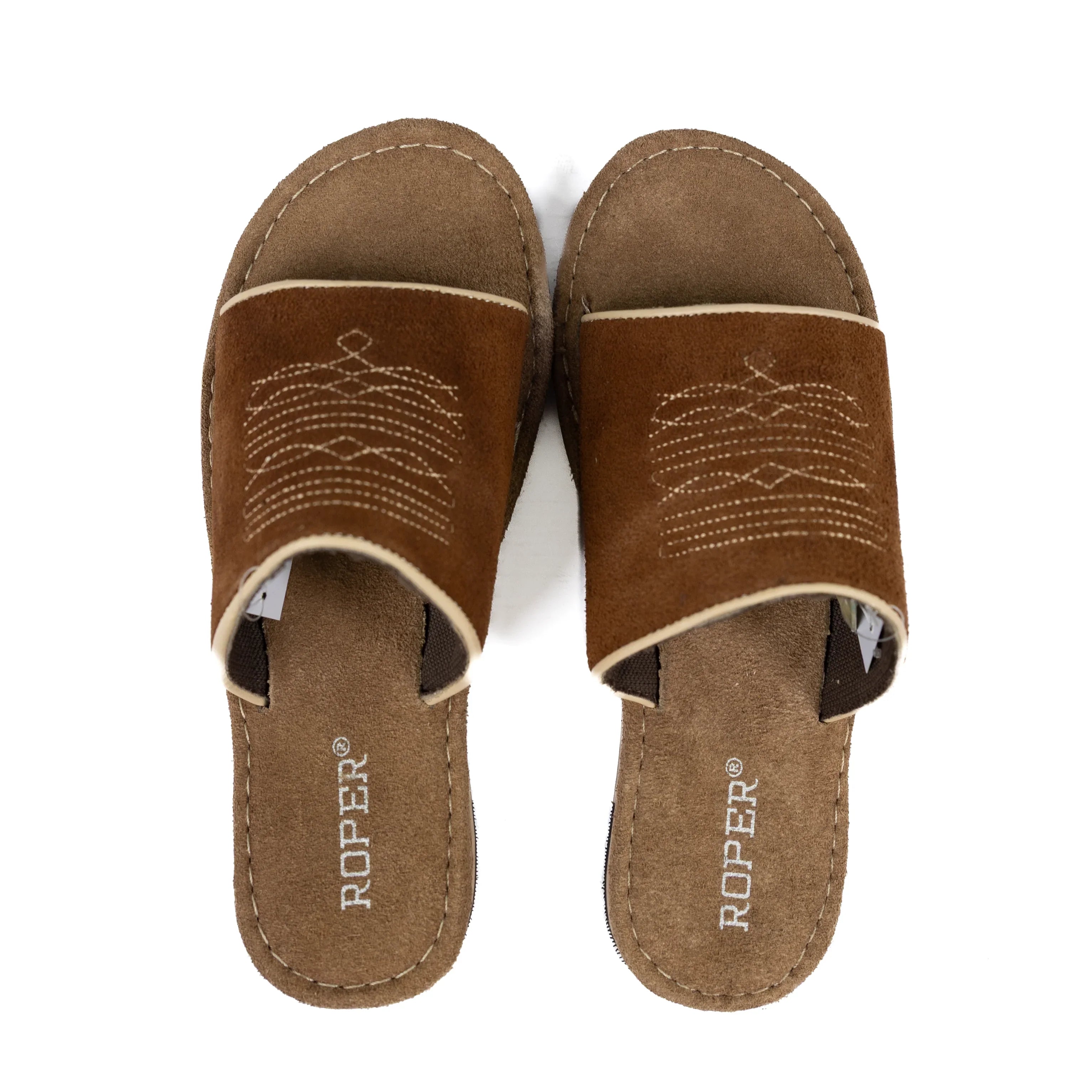 Women's Roper Tan Cow Suede Sandals 09-021-0607-3729