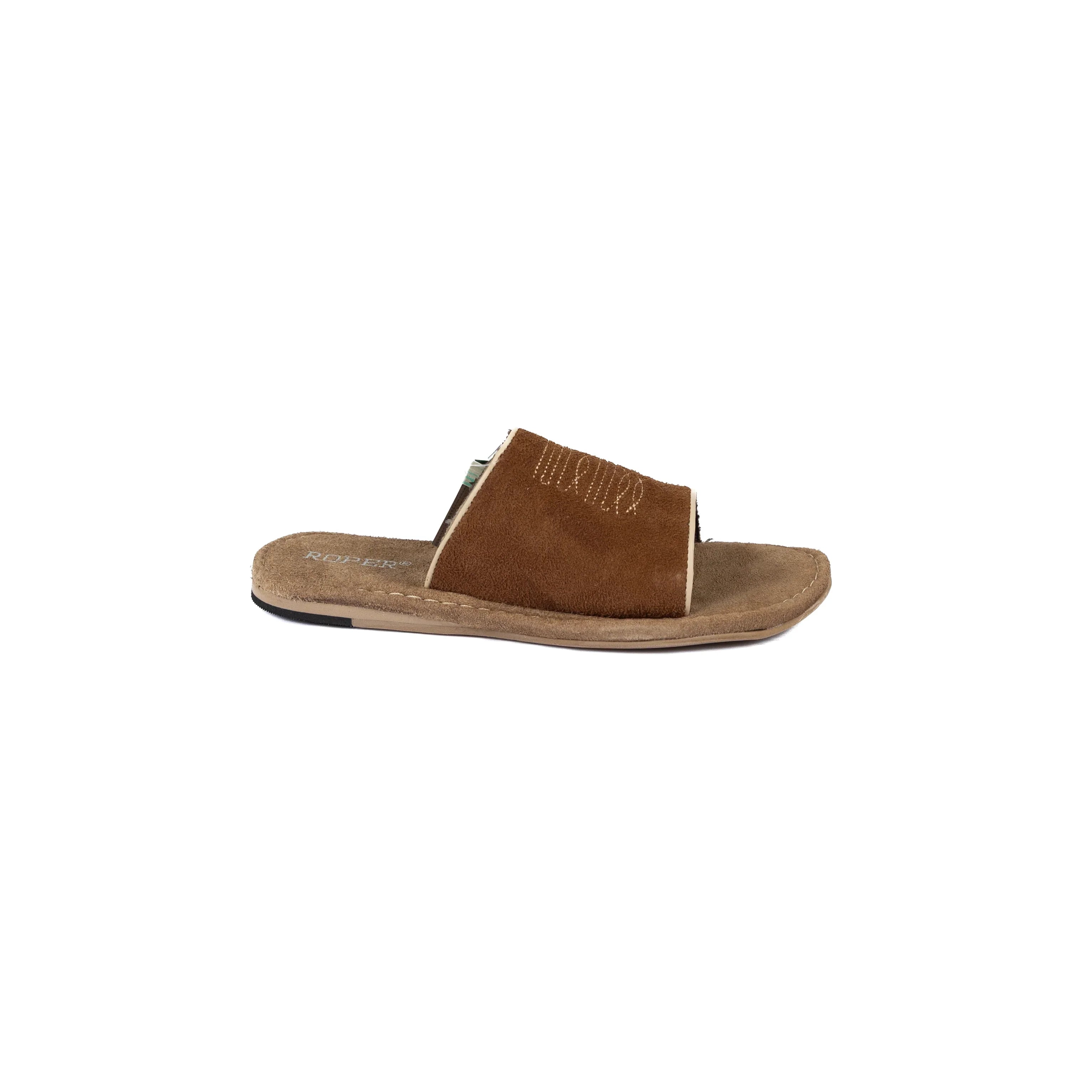 Women's Roper Tan Cow Suede Sandals 09-021-0607-3729