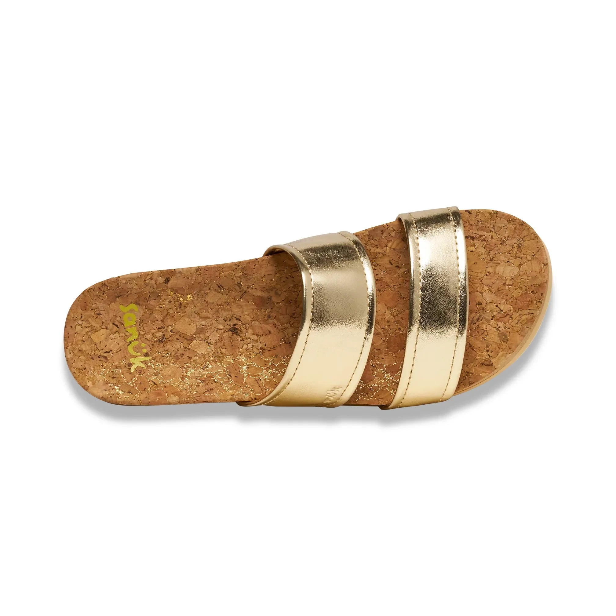 Women's Sanuk Gold Alt-itude Open Toe Platform Sandals 1234571-GOLD