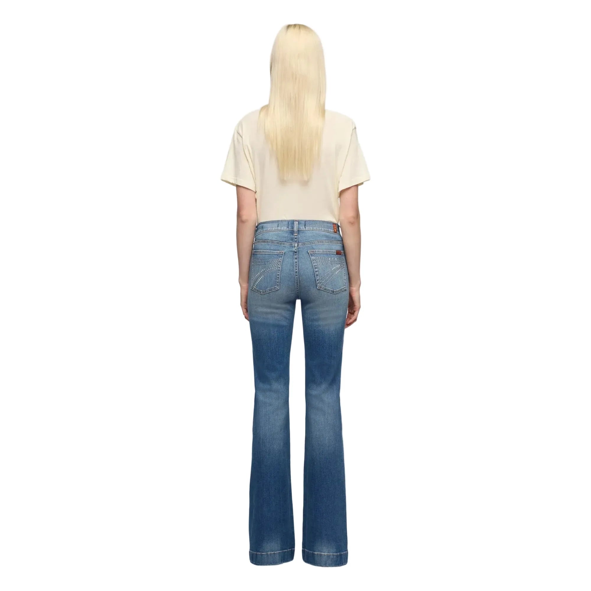 Women's Seven for All Mankind Faded Echo Dojo Slim Illusion Jeans 7U30S44A-3DD