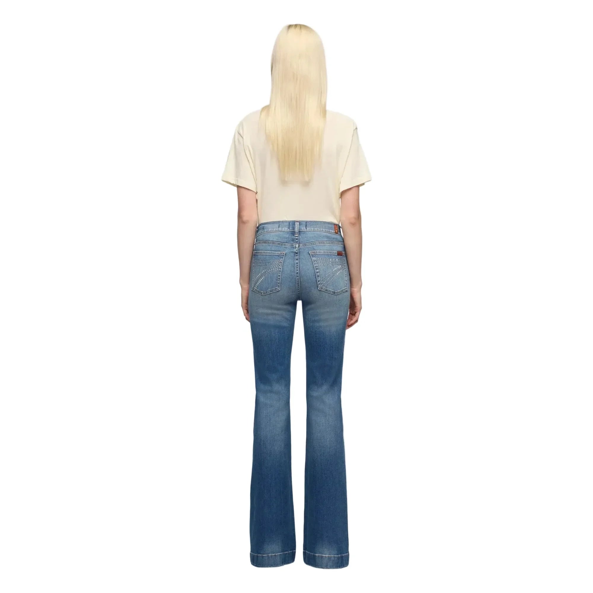 Women's Seven for All Mankind Faded Echo Dojo Slim Illusion Jeans 7U30S44A-3DD