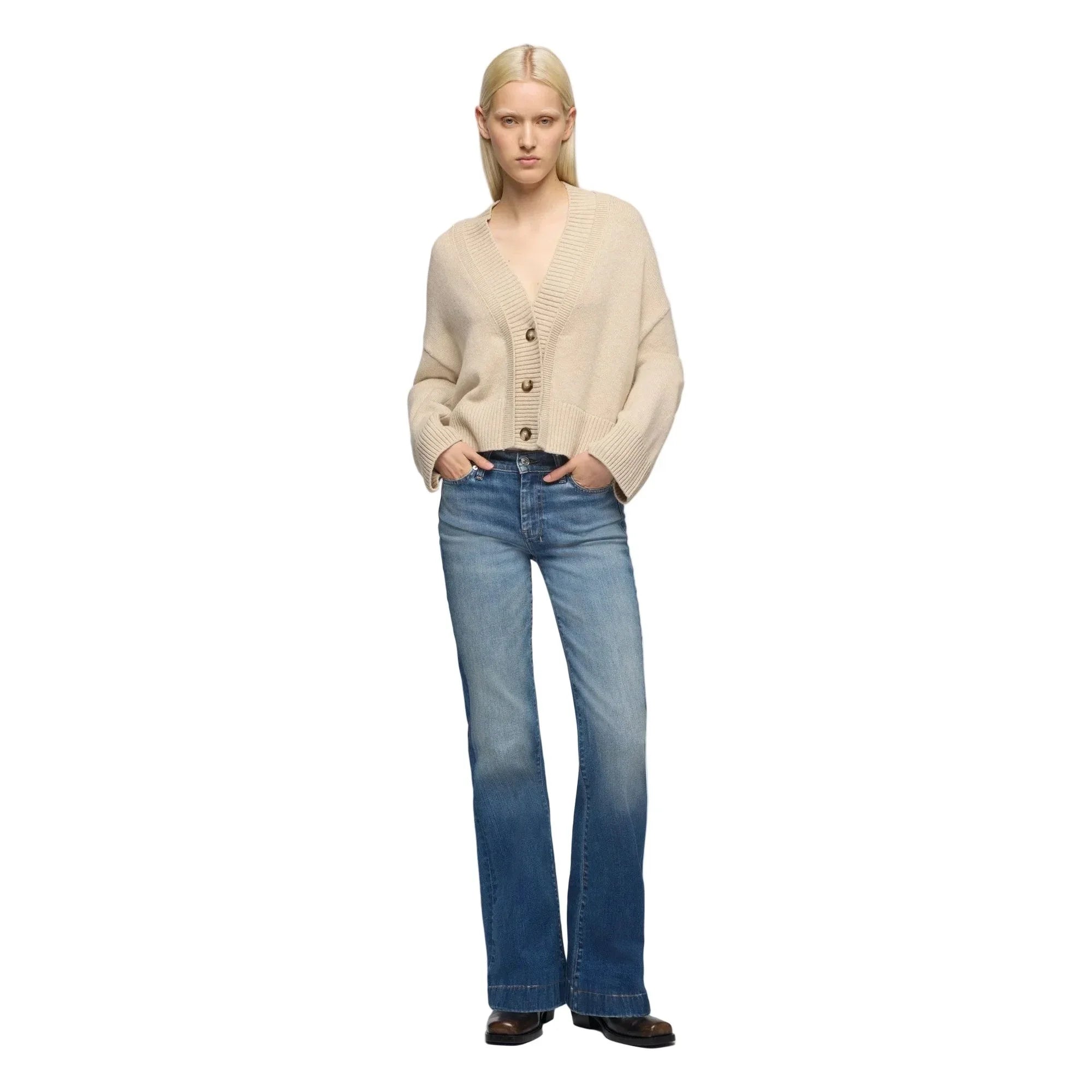 Women's Seven for All Mankind Faded Echo Dojo Slim Illusion Jeans 7U30S44A-3DD