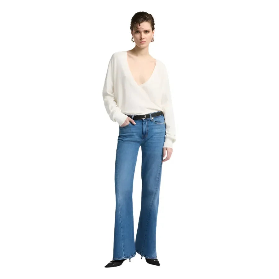 Women's Seven for All Mankind Slim Illusion Twisted Seam Dojo Jeans 7U310C12 - Crazy House Western Wear