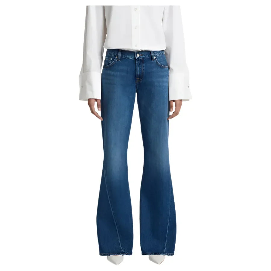 Women's Seven for All Mankind Slim Illusion Twisted Seam Flare Jeans 7U350555 - Crazy House Western Wear
