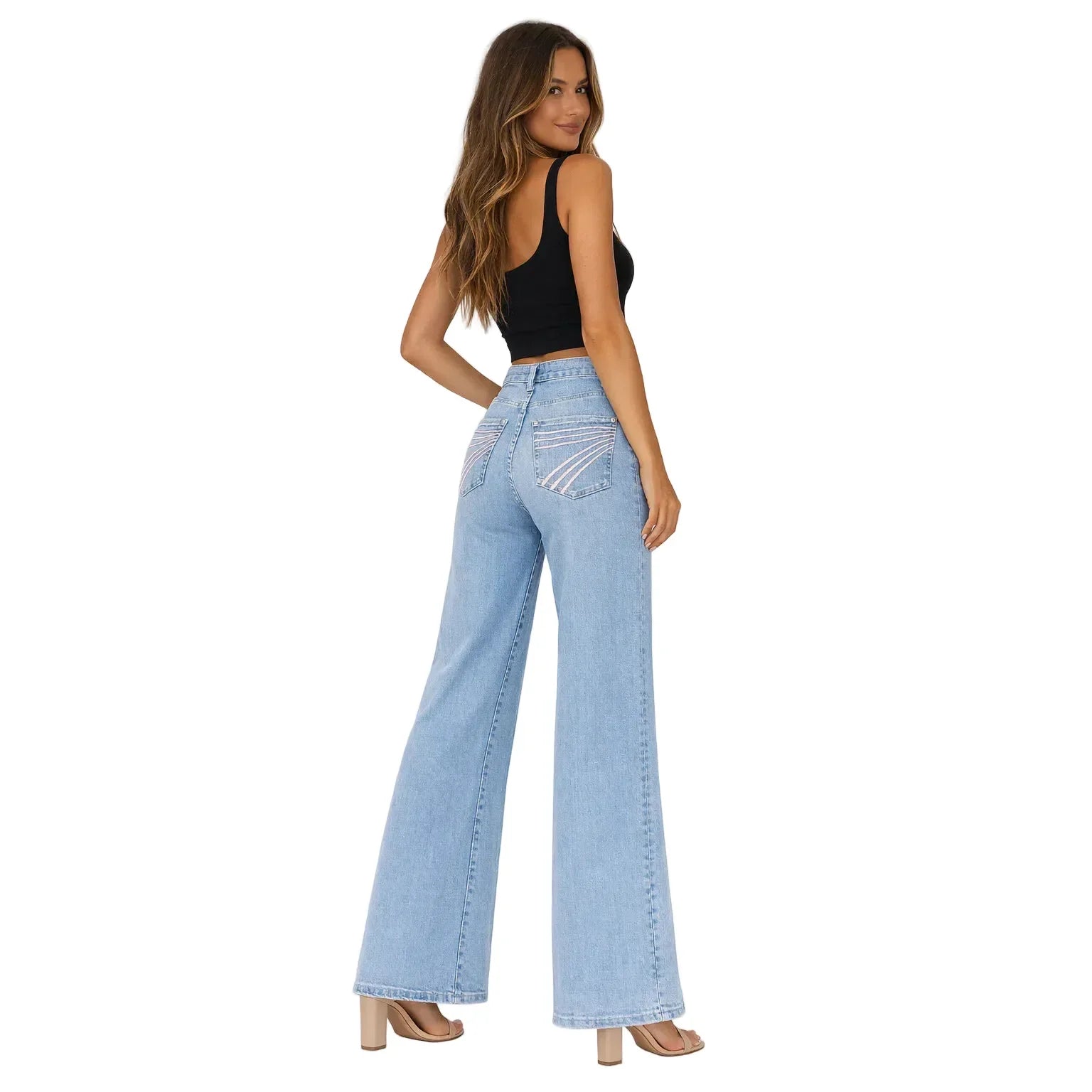 Women's Seven for All Mankind Ultra High Rise Indigo Bloom Jeans 7UH07C12-3DH