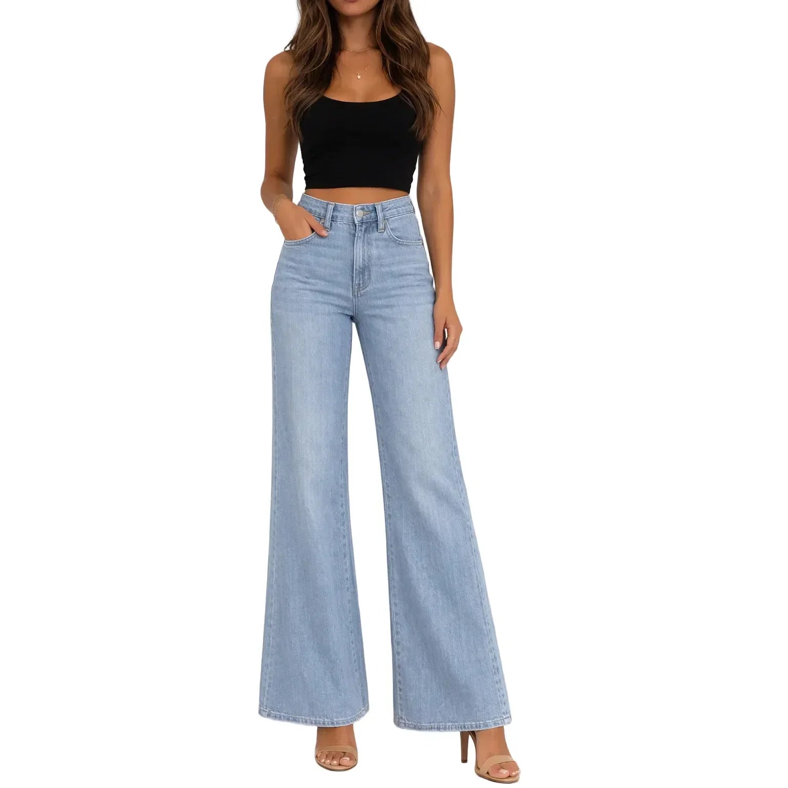 Women's Seven for All Mankind Ultra High Rise Indigo Bloom Jeans 7UH07C12-3DH