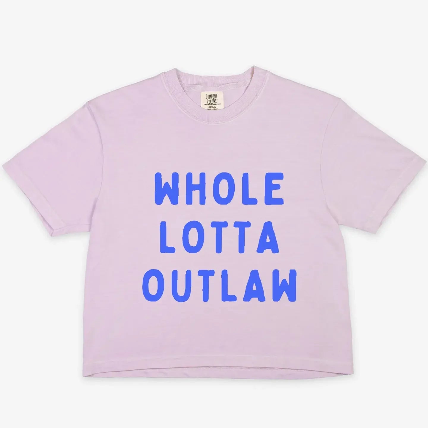 Women's Short Sleeve Orchid "Whole Lotta Outlaw" T-shirt
