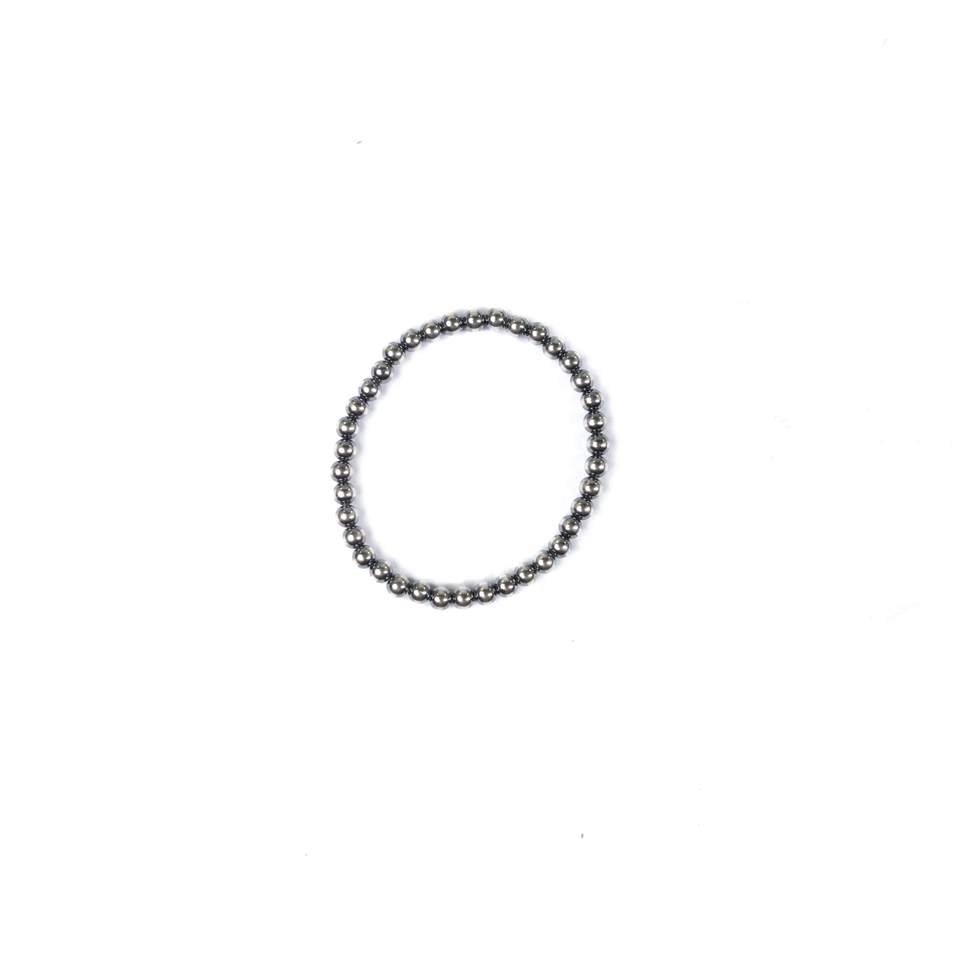 Women's Silver Handmade 5MM Navajo Pearl Bracelet