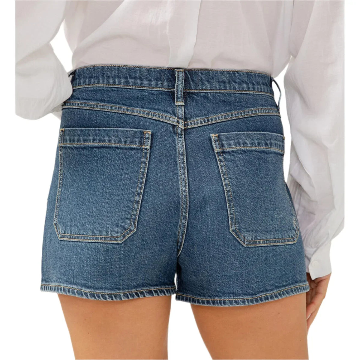Women's Silver High Rise Utility Shorts L28545ADM392 - Crazy House Western Wear