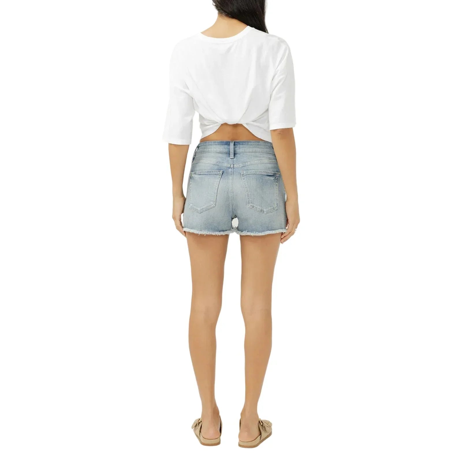 Women's Silver Seaside Avery High Rise Short L54910EAD250