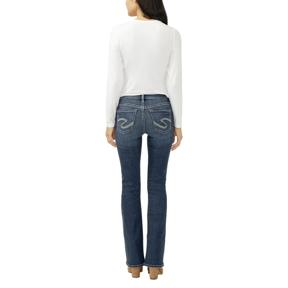 Women's Silver Suki Mid Rise Bootcut Jeans L93719ECF384