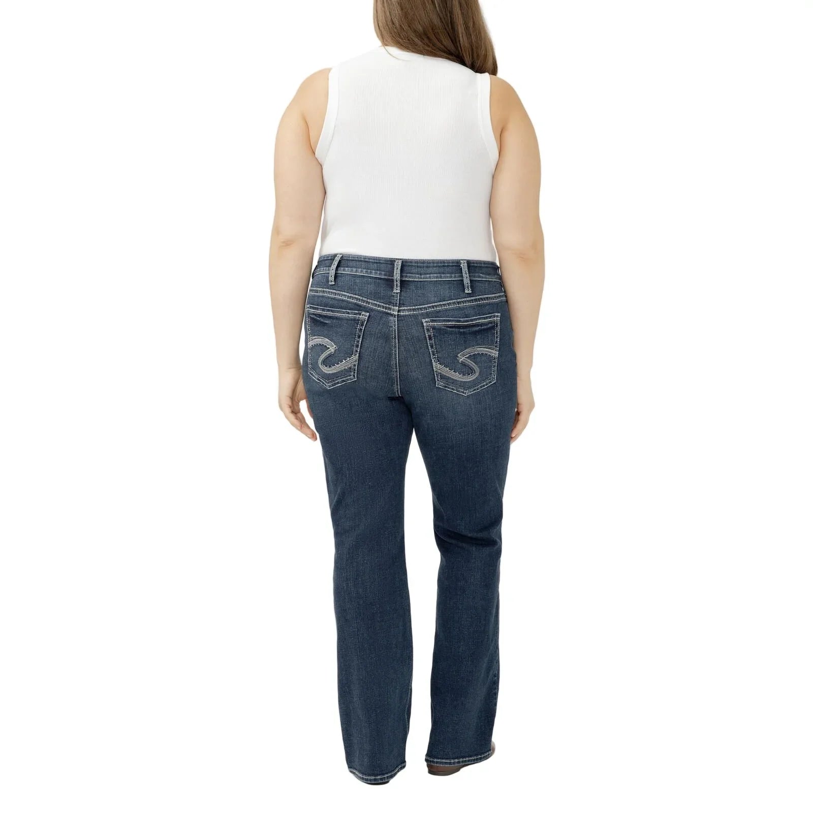 Women's Silver Suki Mid Rise Bootcut Jeans W93719ECF384