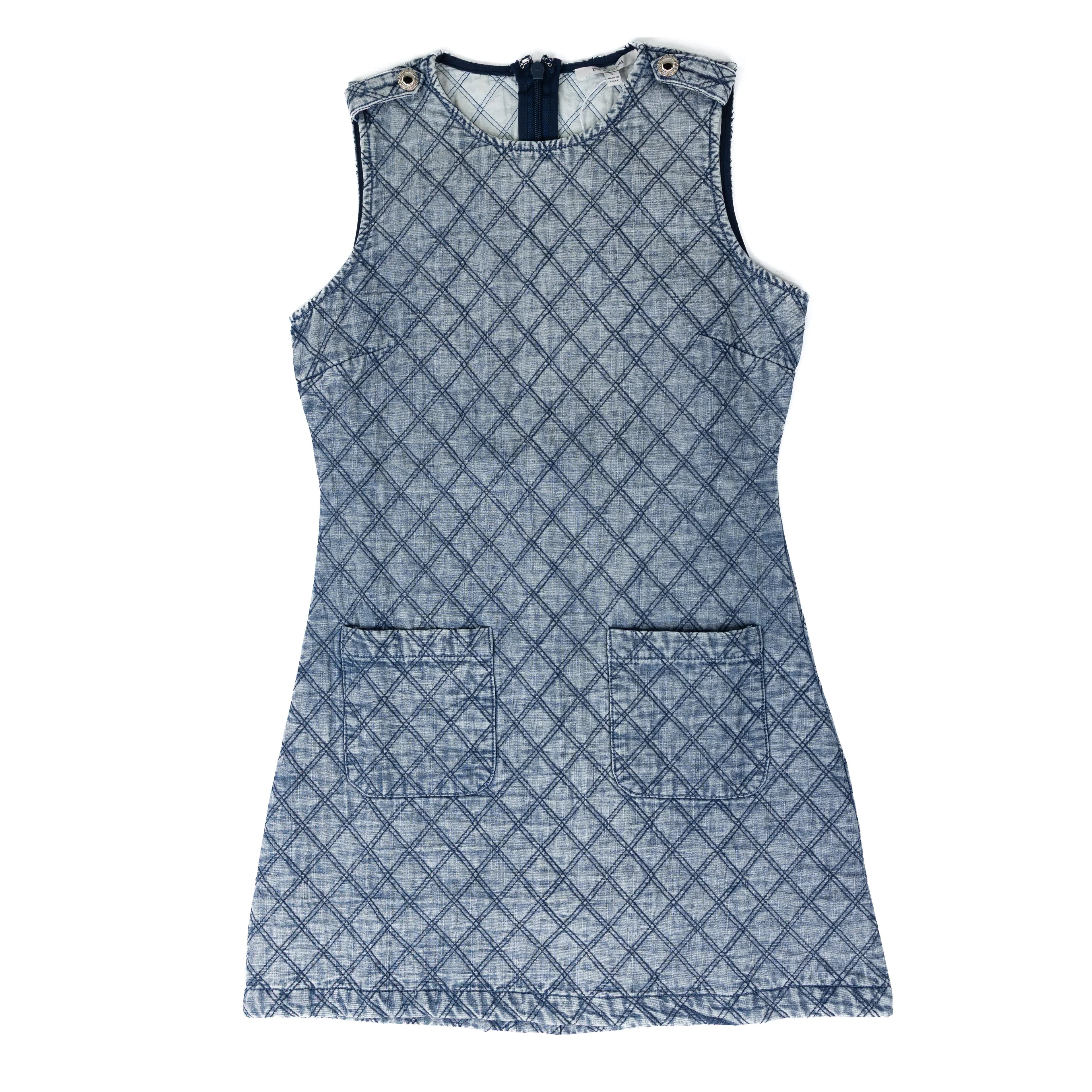 Women's Sleeveless Denim Quit Dress SP0984