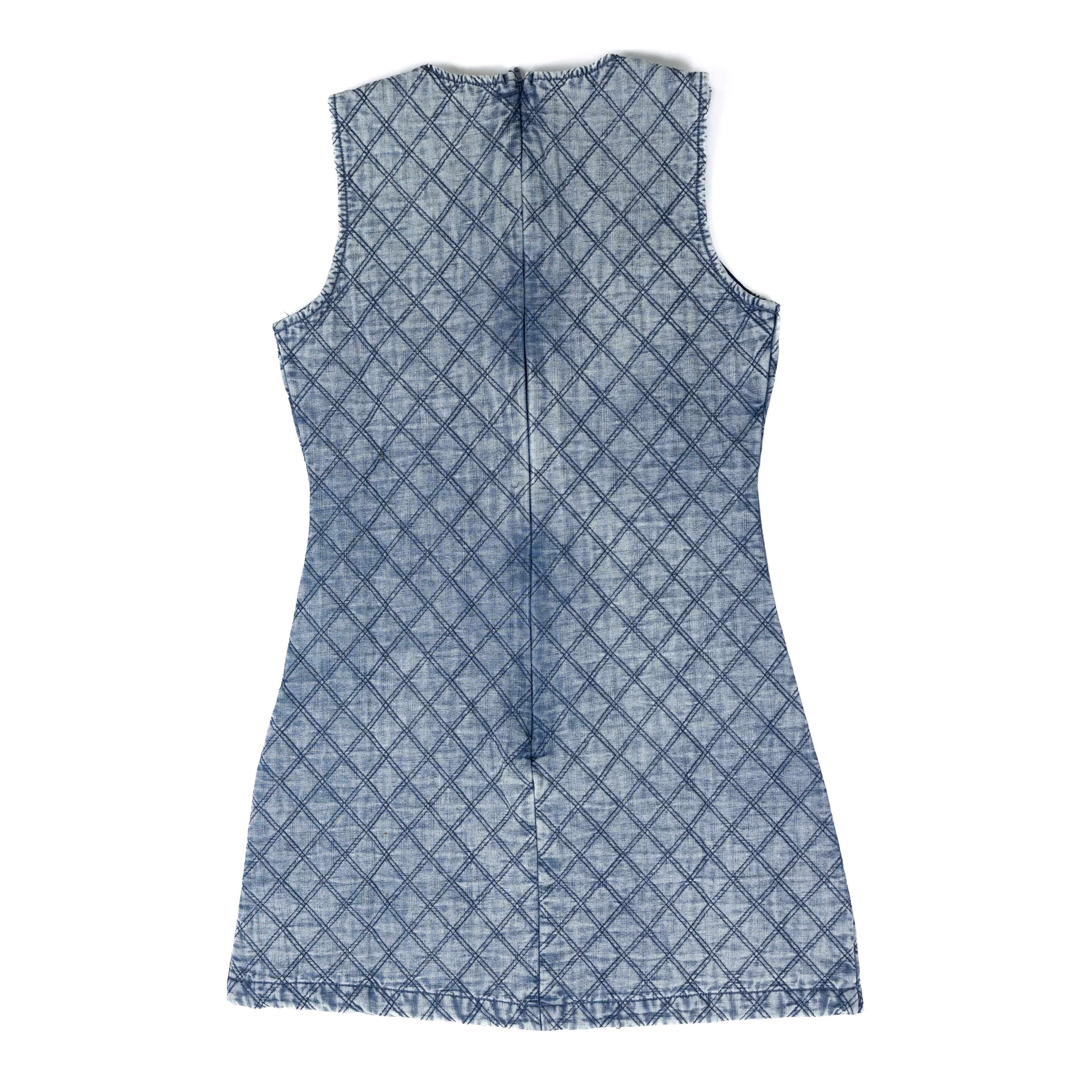 Women's Sleeveless Denim Quit Dress SP0984