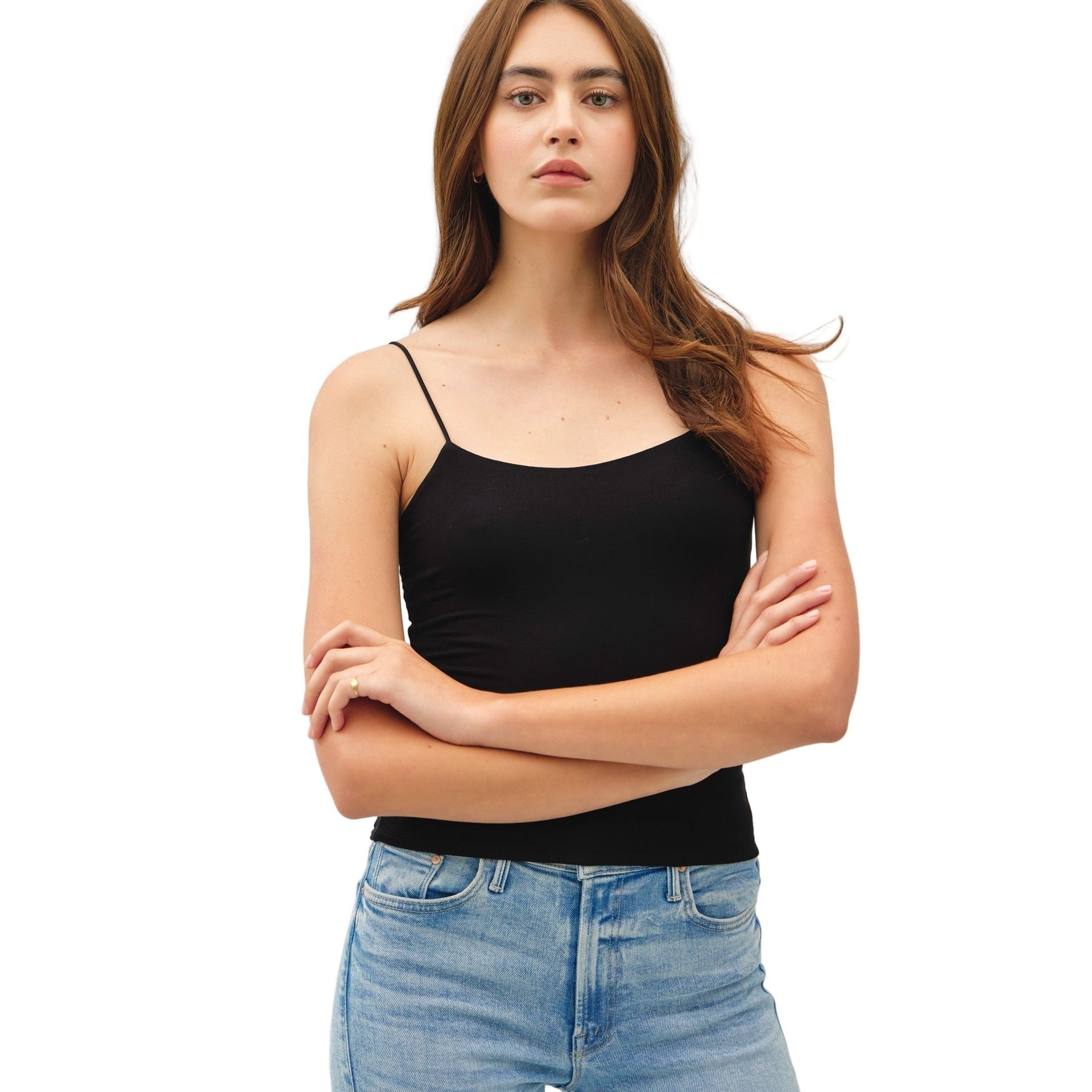 Women's Soft-Core Basic Solid Cami Tank 19079