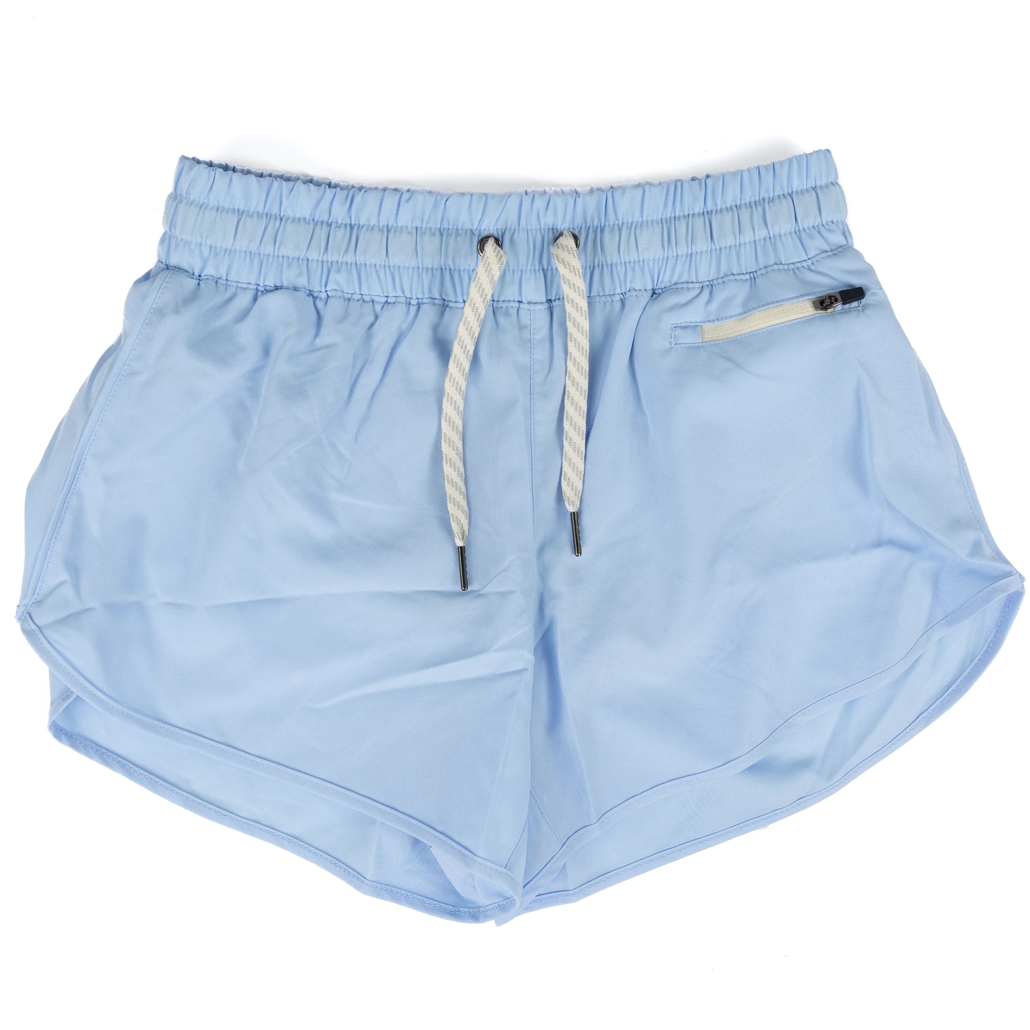 Women's Soft Woven Lined Shorts With Zip Coin Pocket NPL-6426
