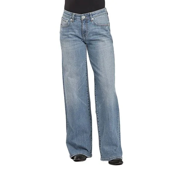 Women's Stetson Mid Rise Wide Leg Light Wash Jeans 11-054-0675-1200