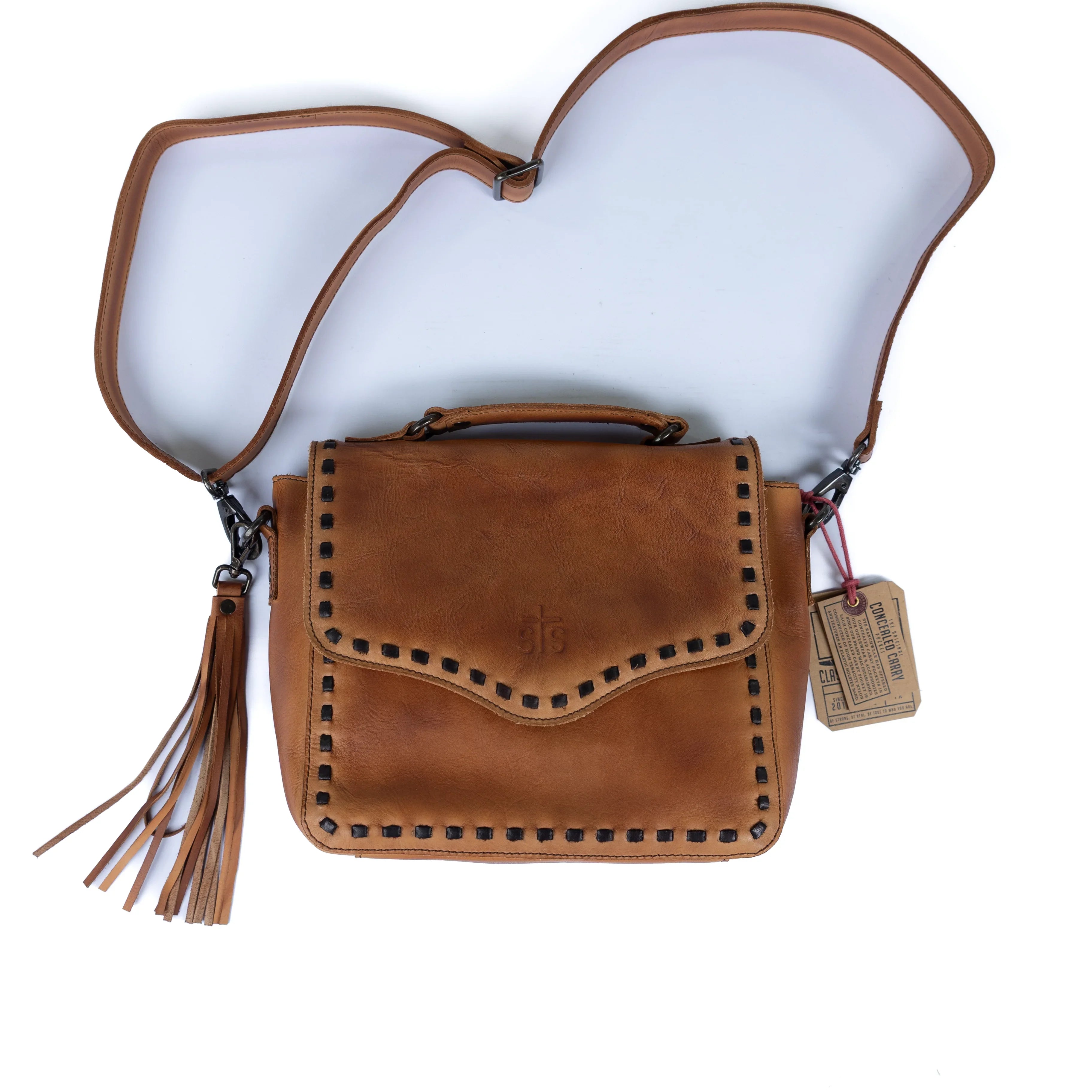 Women's STS Ranchwear Bandera Tan Dakota Crossbody Bag STS32441