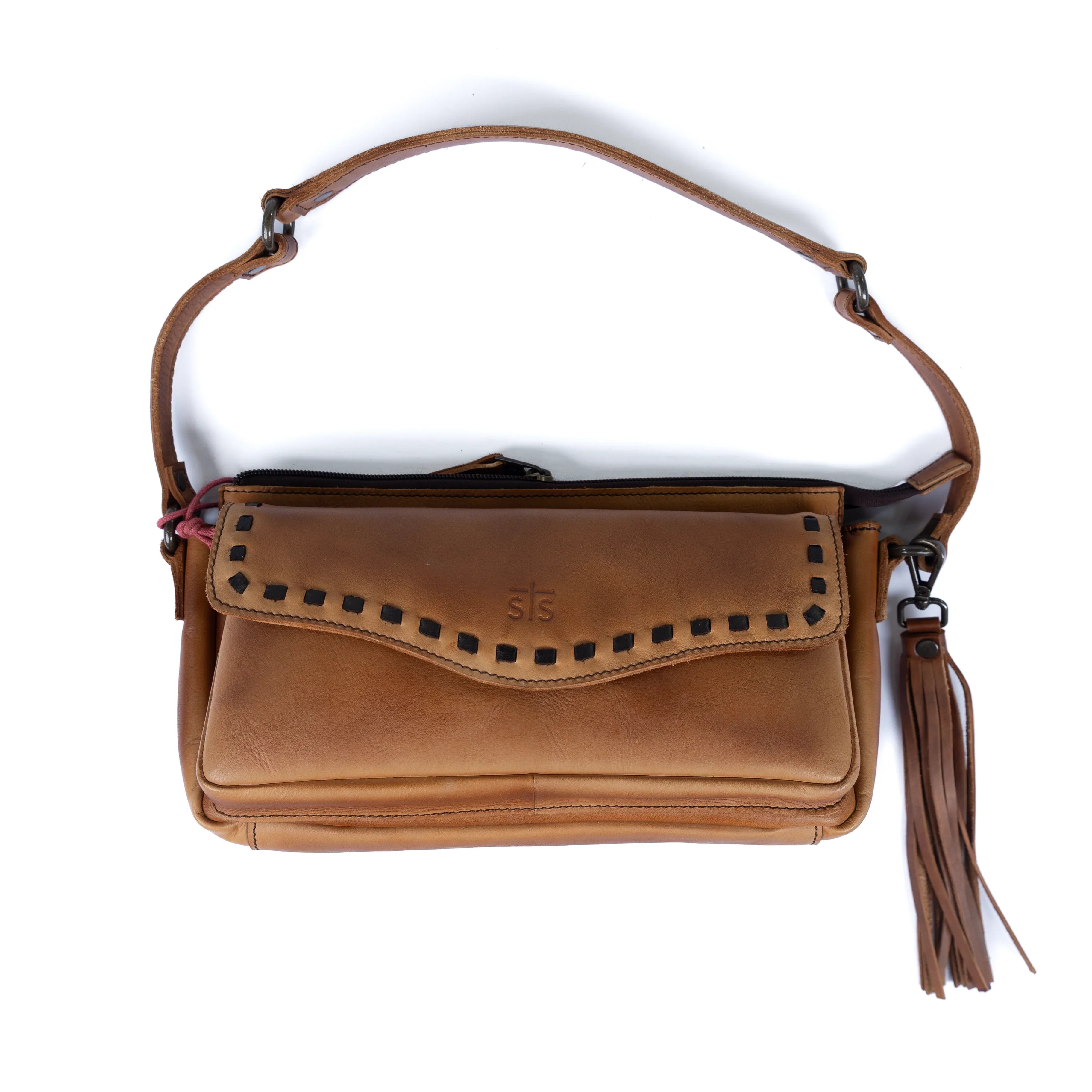 Women's STS Ranchwear Bandera Tan Shoulder Bag STS32447