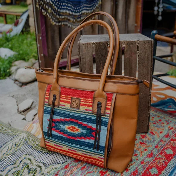 Women's STS Ranchwear Chaynee Valley Large Tote Bag STS34349