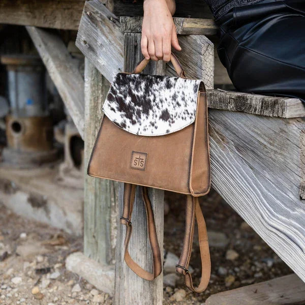 Women's STS Ranchwear Cowhide Remi Convertible Backpack STS32763