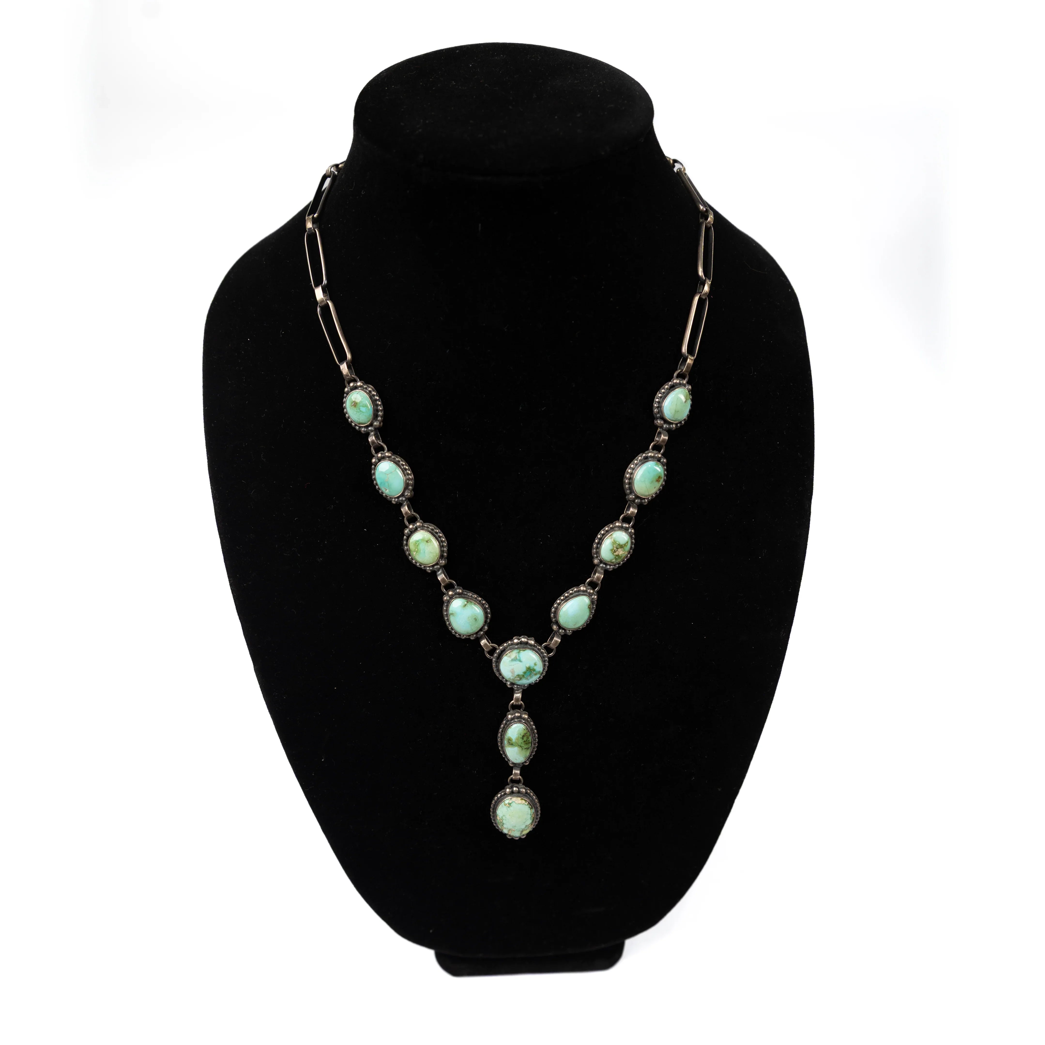 Women's Sunwest Mary Ellen Handmade Green Stone Necklace
