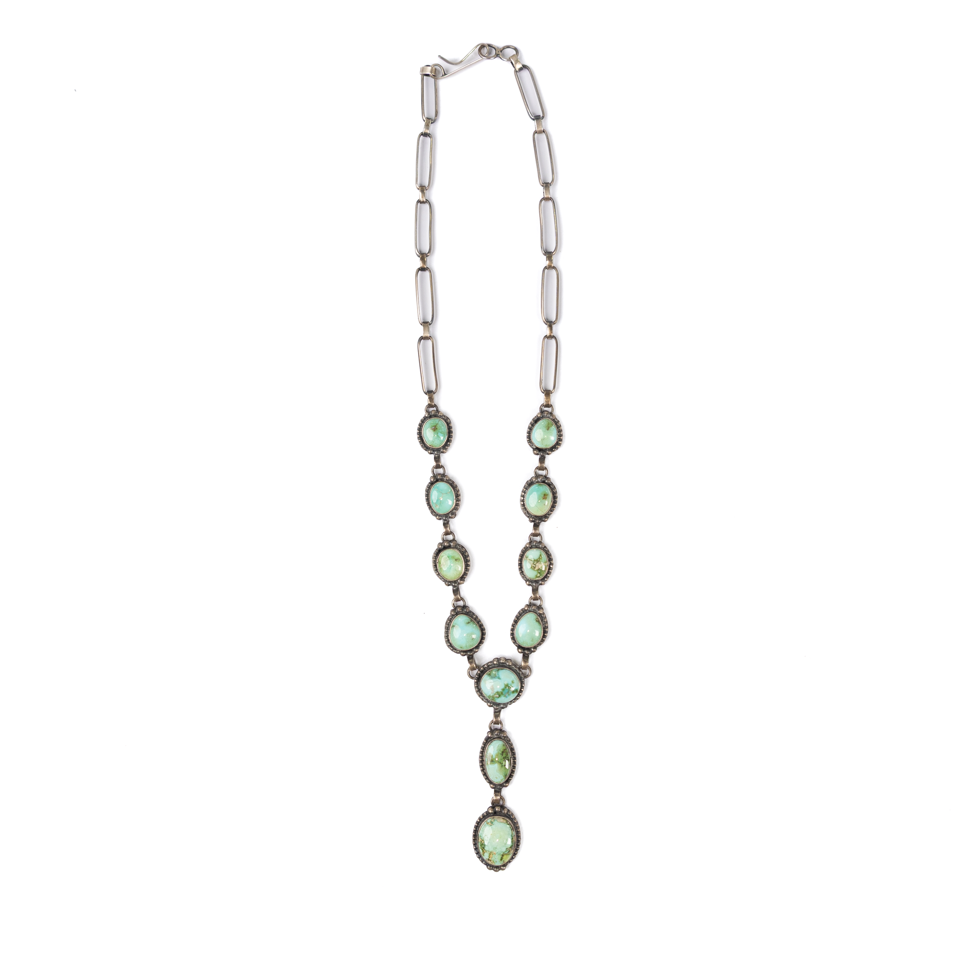 Women's Sunwest Mary Ellen Handmade Green Stone Necklace
