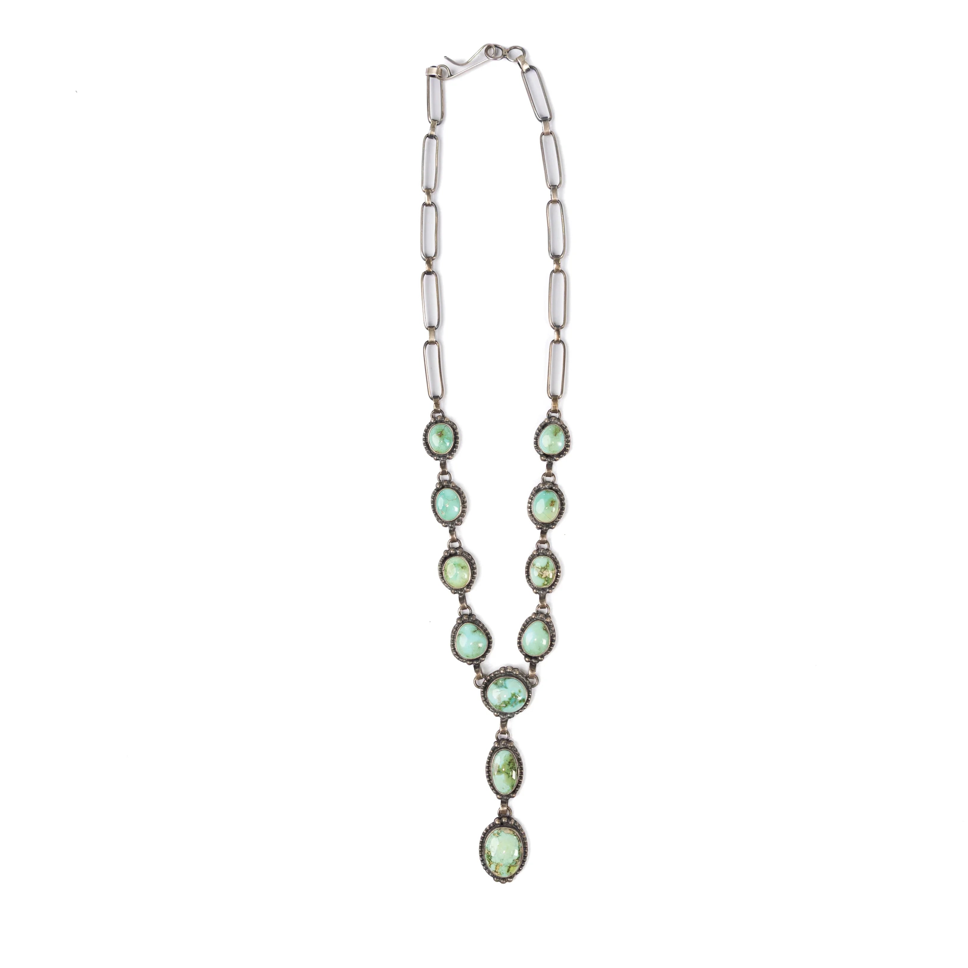 Women's Sunwest Mary Ellen Handmade Green Stone Necklace