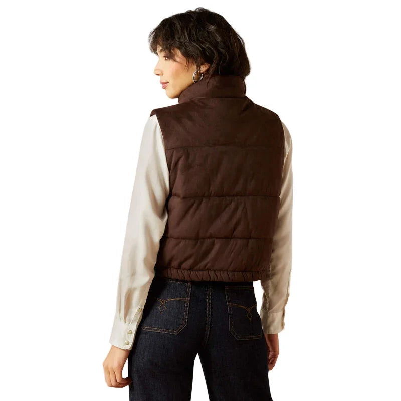 Women's Swirls Faux Leather Vest 10062277