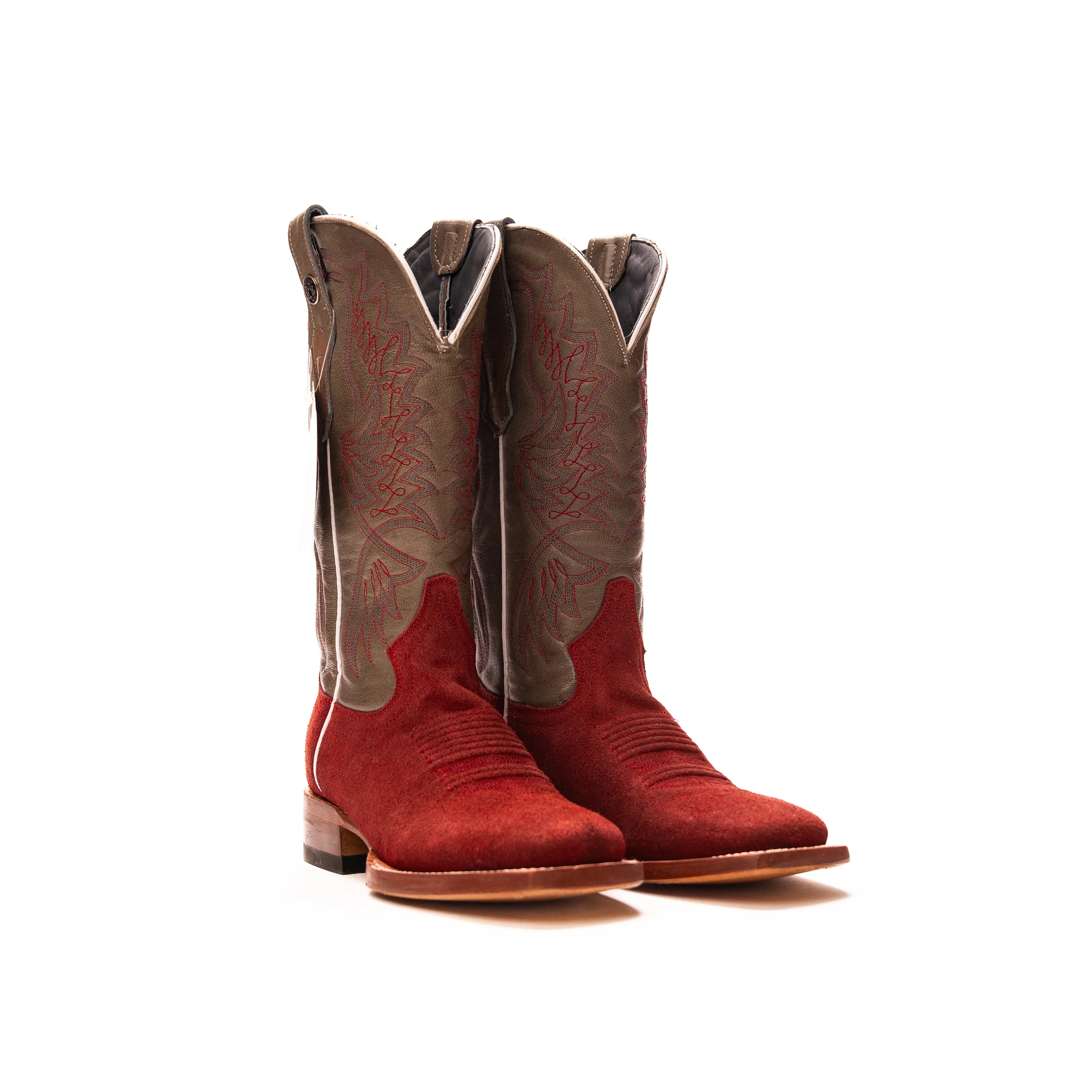 Women's Tanner Mark 12" Roughout Cowhide Boots TML207095 - Crazy House Western Wear