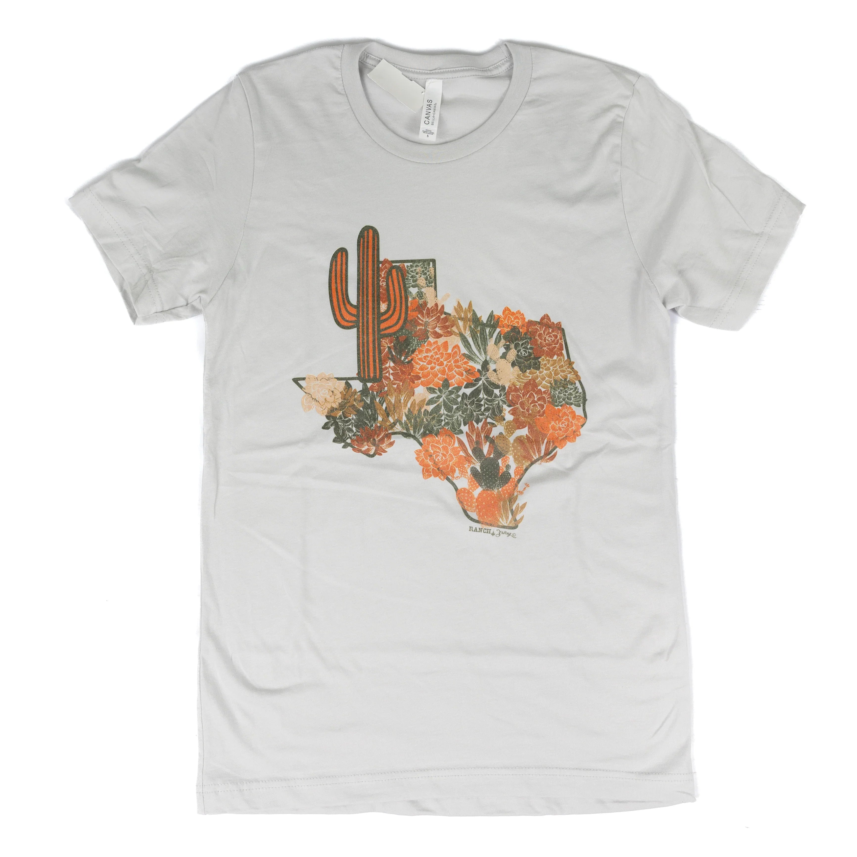 Women's Texas Succulents Printed T-shirt