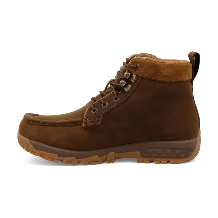 Women's Twisted X Distressed Saddle 4" Waterproof Work Boots WXCW001 - Crazy House Western Wear