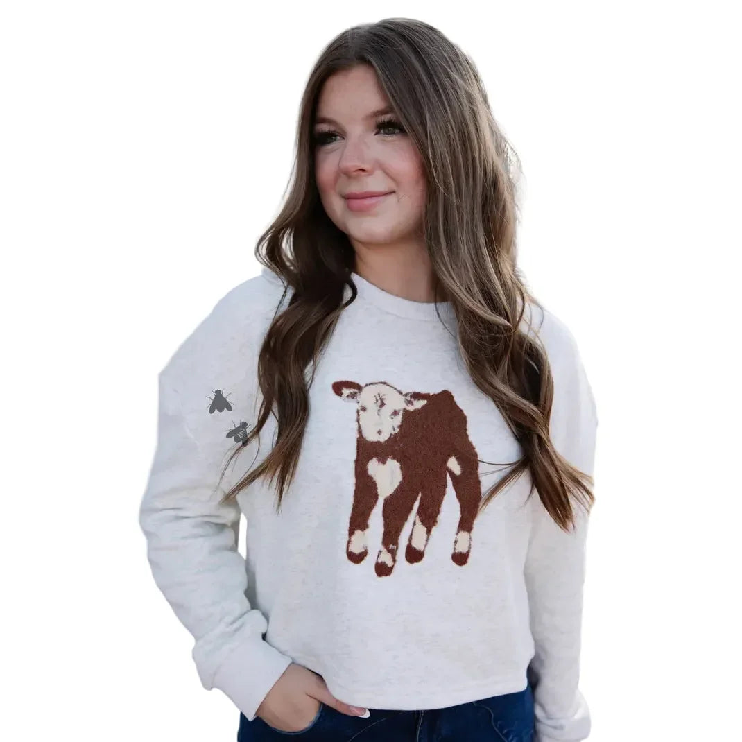 Women's TwoFly Calf Season Gray Sweater