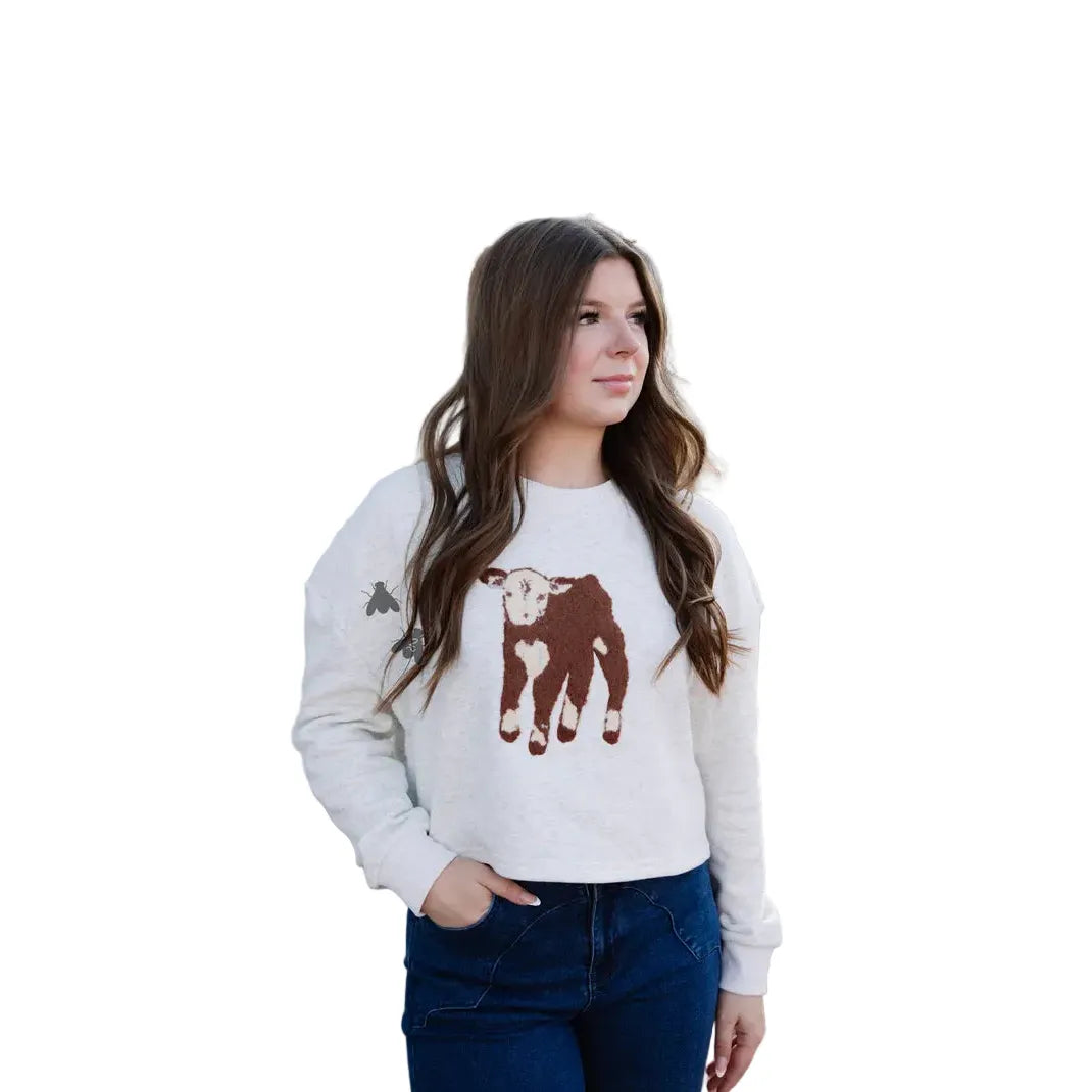 Women's TwoFly Calf Season Gray Sweater