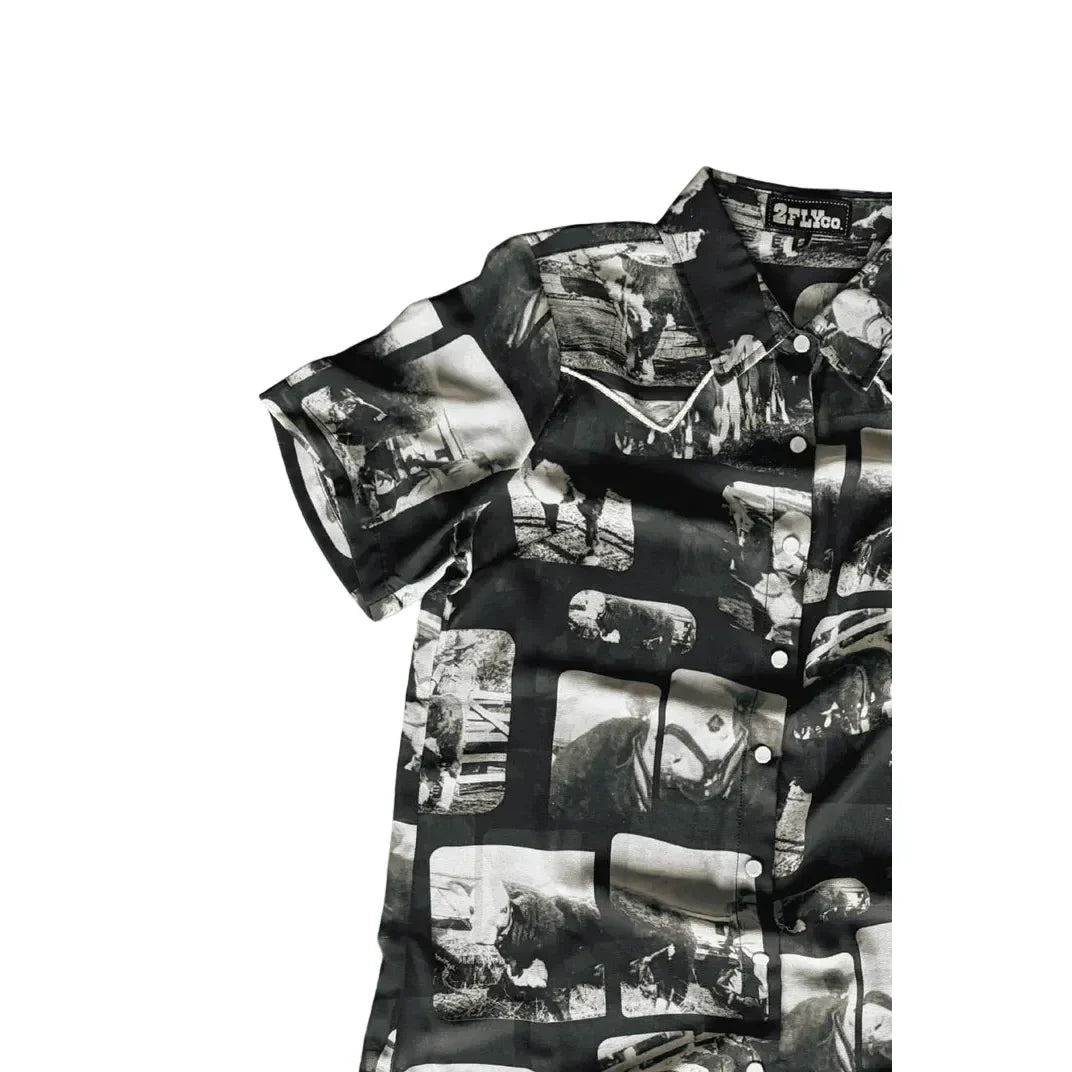 Women's TwoFly Short Sleeve Hereford Mesh Snap Shirt