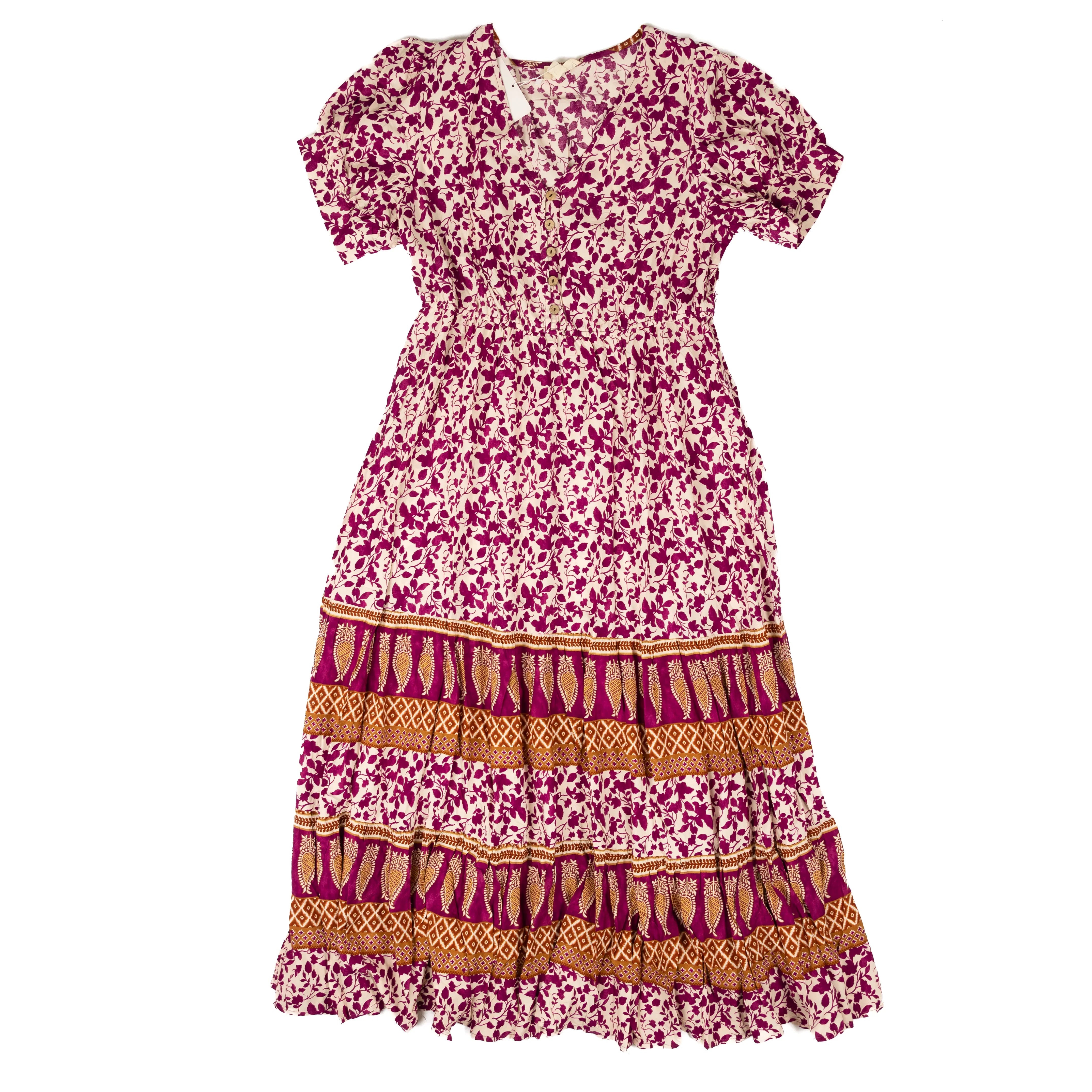 Women's Vacasun Plus Size Purple Floral Maxi Dress