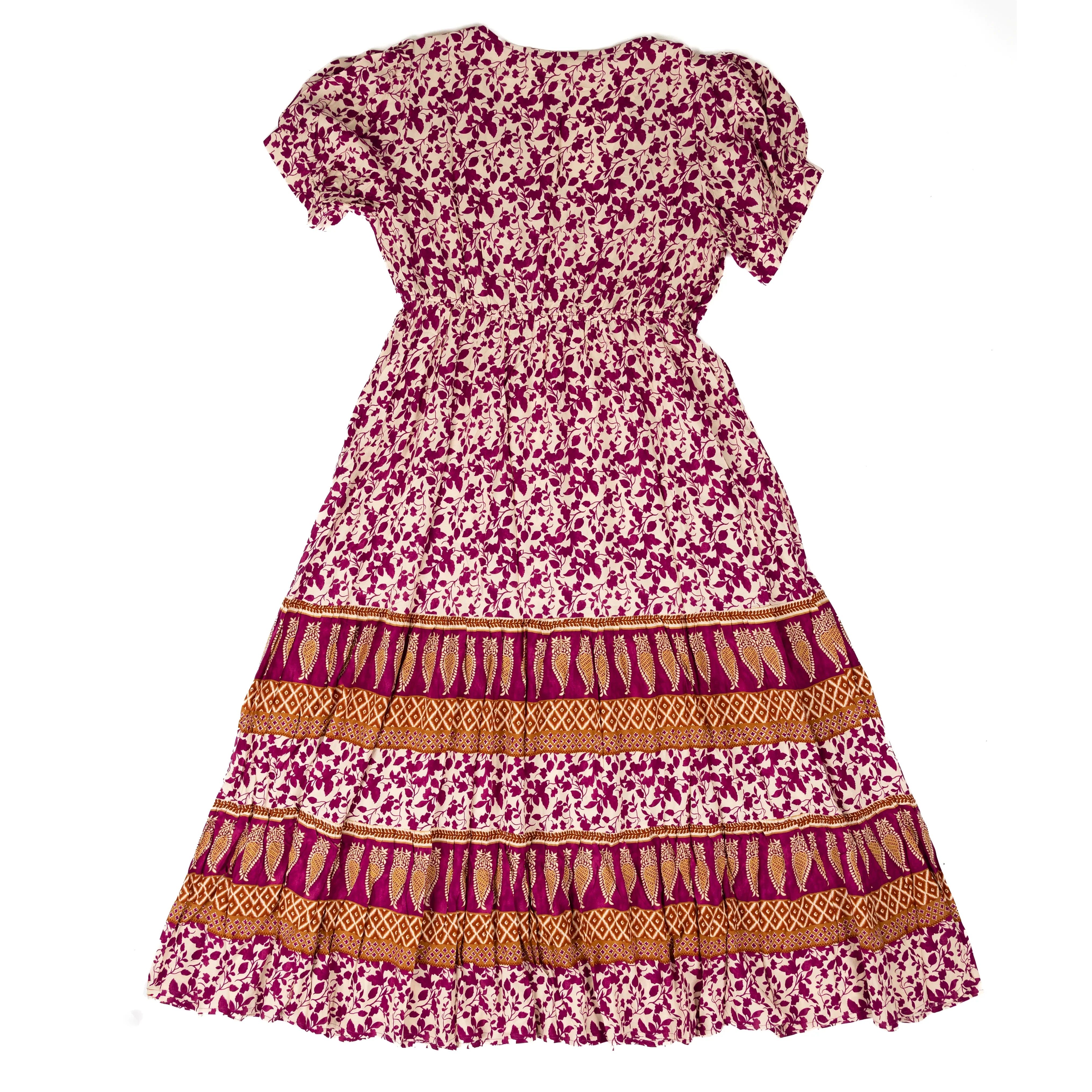 Women's Vacasun Plus Size Purple Floral Maxi Dress