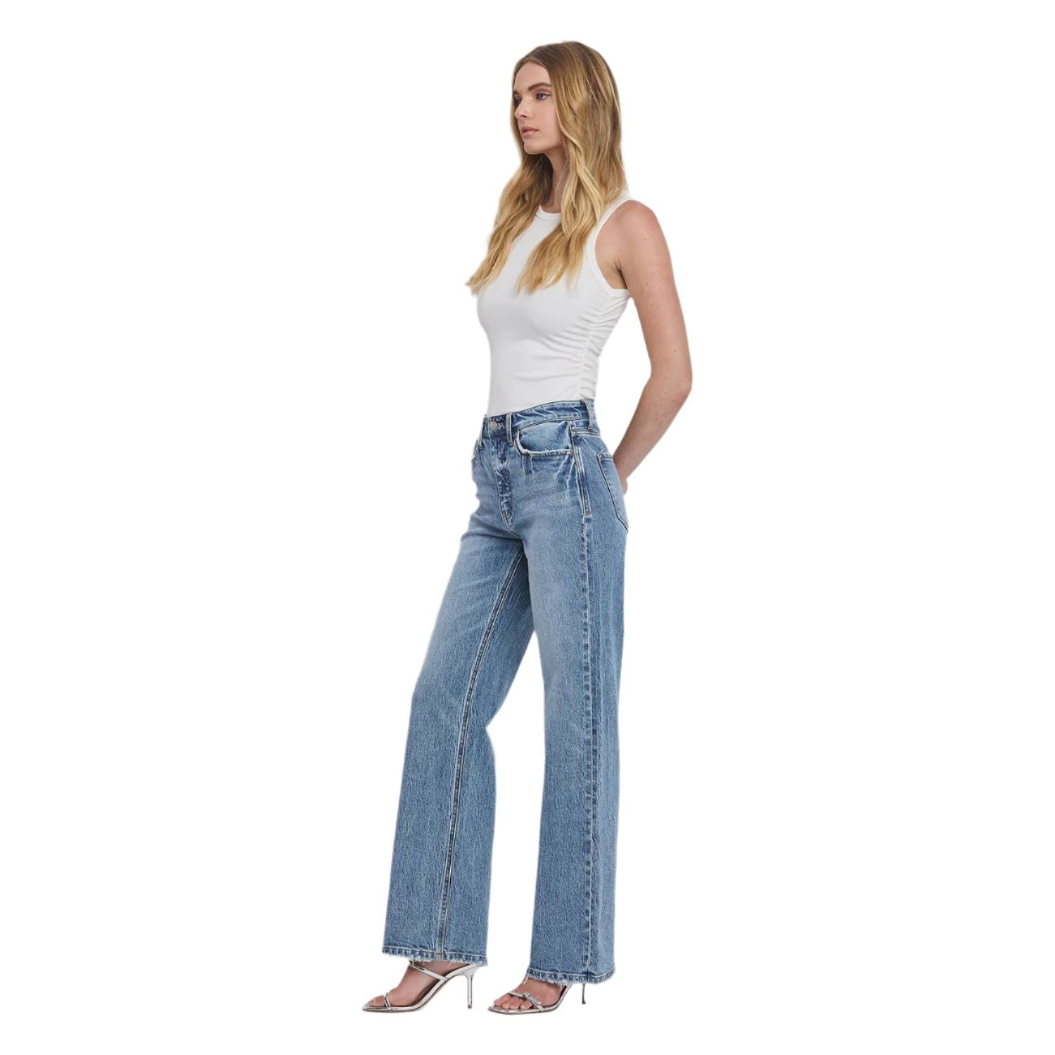 Women's Vervet 90's Super High Rise Wide Jeans T6242 - Crazy House Western Wear