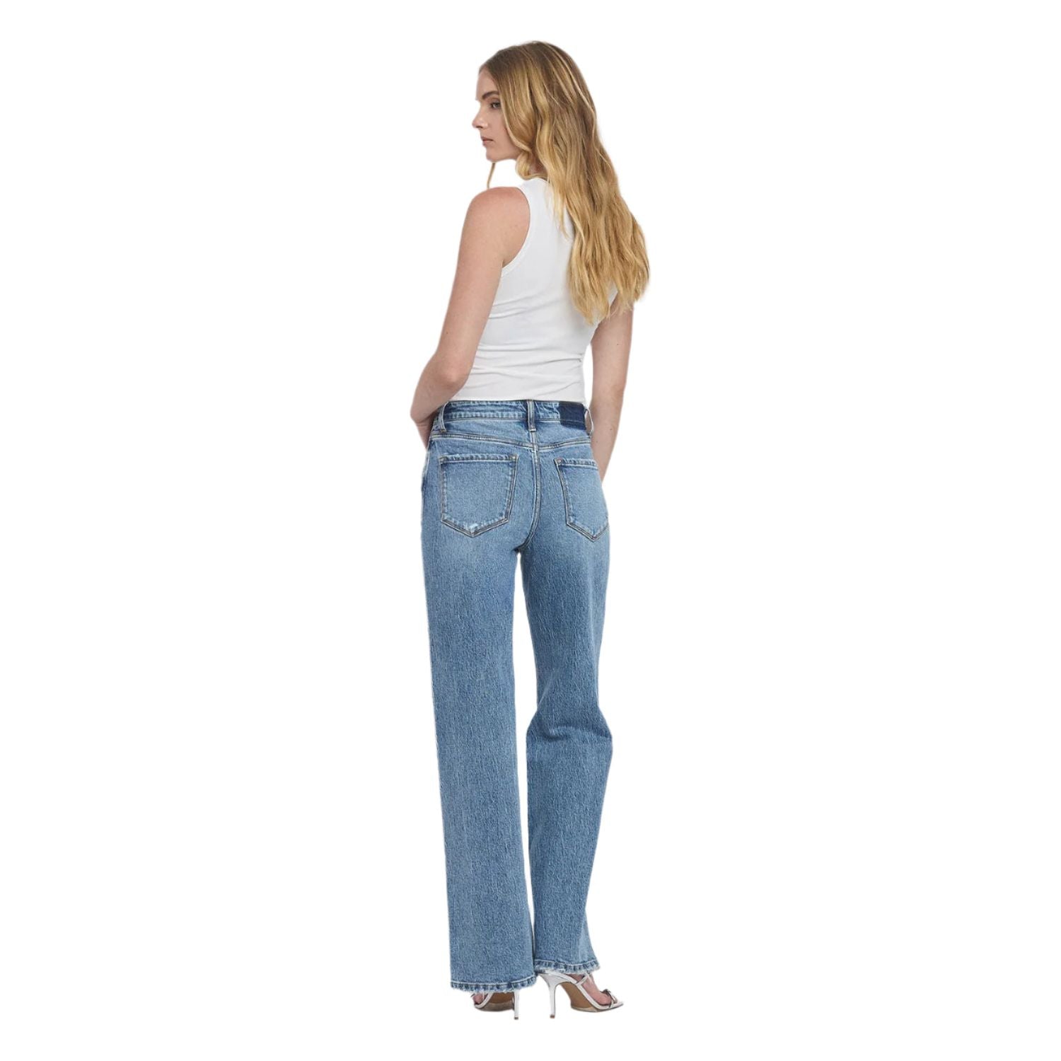Women's Vervet 90's Super High Rise Wide Jeans T6242 - Crazy House Western Wear