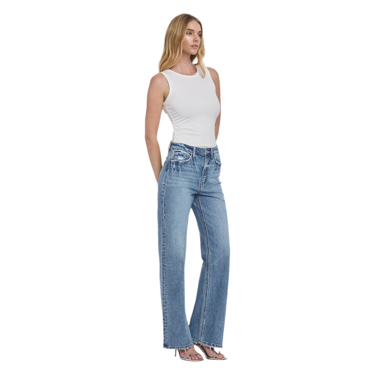 Women's Vervet 90's Super High Rise Wide Jeans T6242 - Crazy House Western Wear