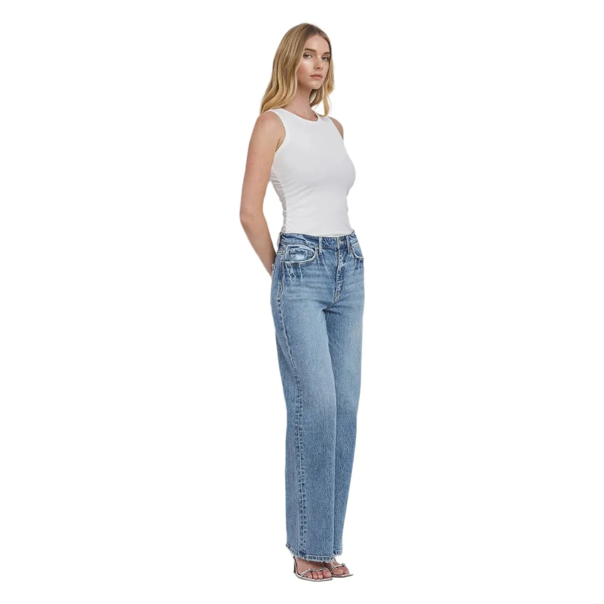 Women's Vervet 90's Super High Rise Wide Jeans T6242 - Crazy House Western Wear