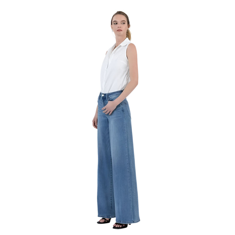 Women's Vervet High Rise Full Length Palazzo Jeans LV1703 - Crazy House Western Wear
