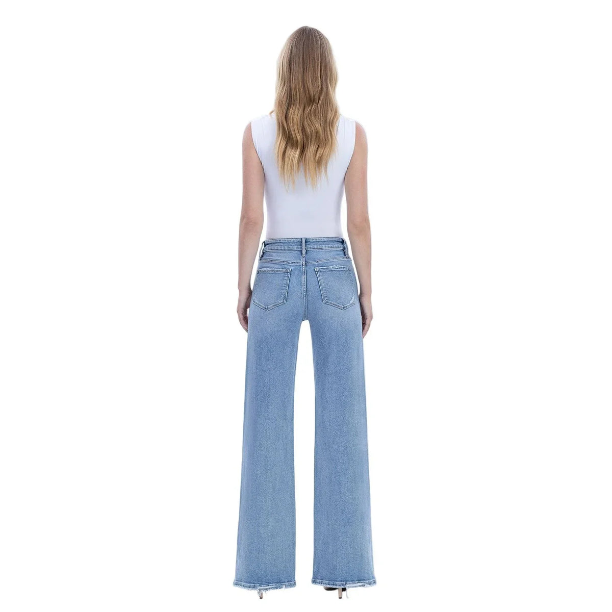 Women's Vervet High Rise Full Length Wide Jeans V3651