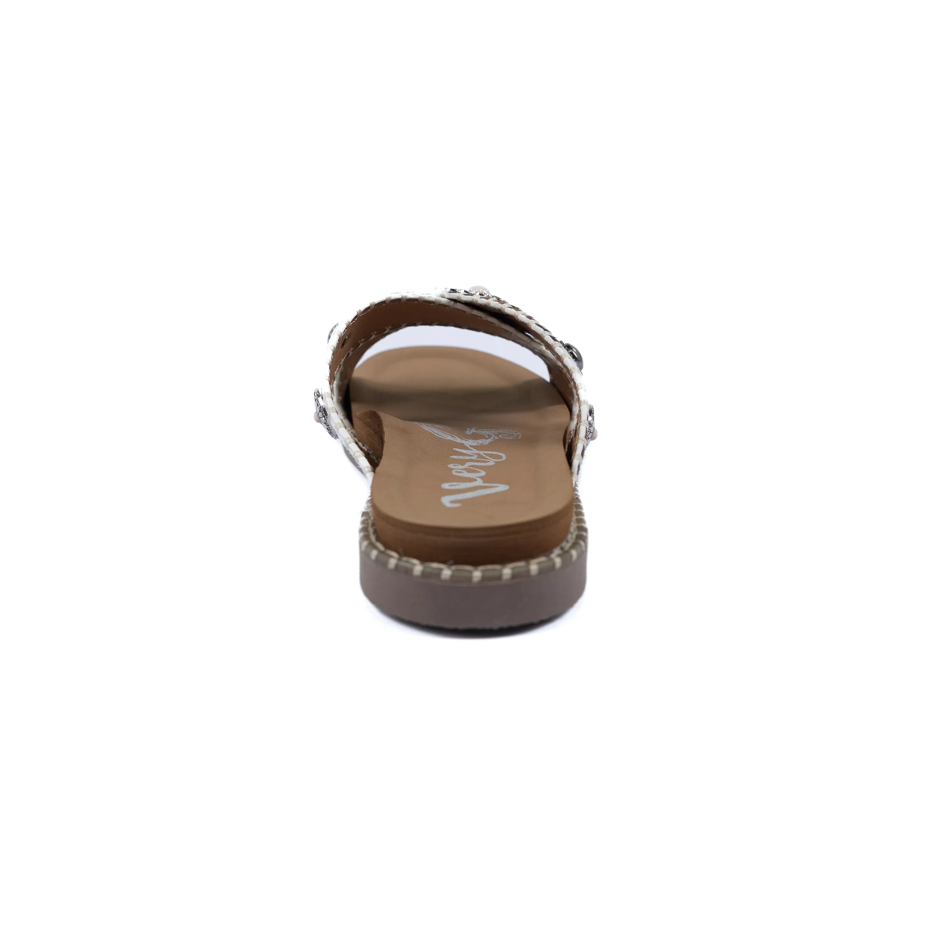 Women's Very G Betsy Cream Tan Crossed Open Toe Sandals VGSA0479-291