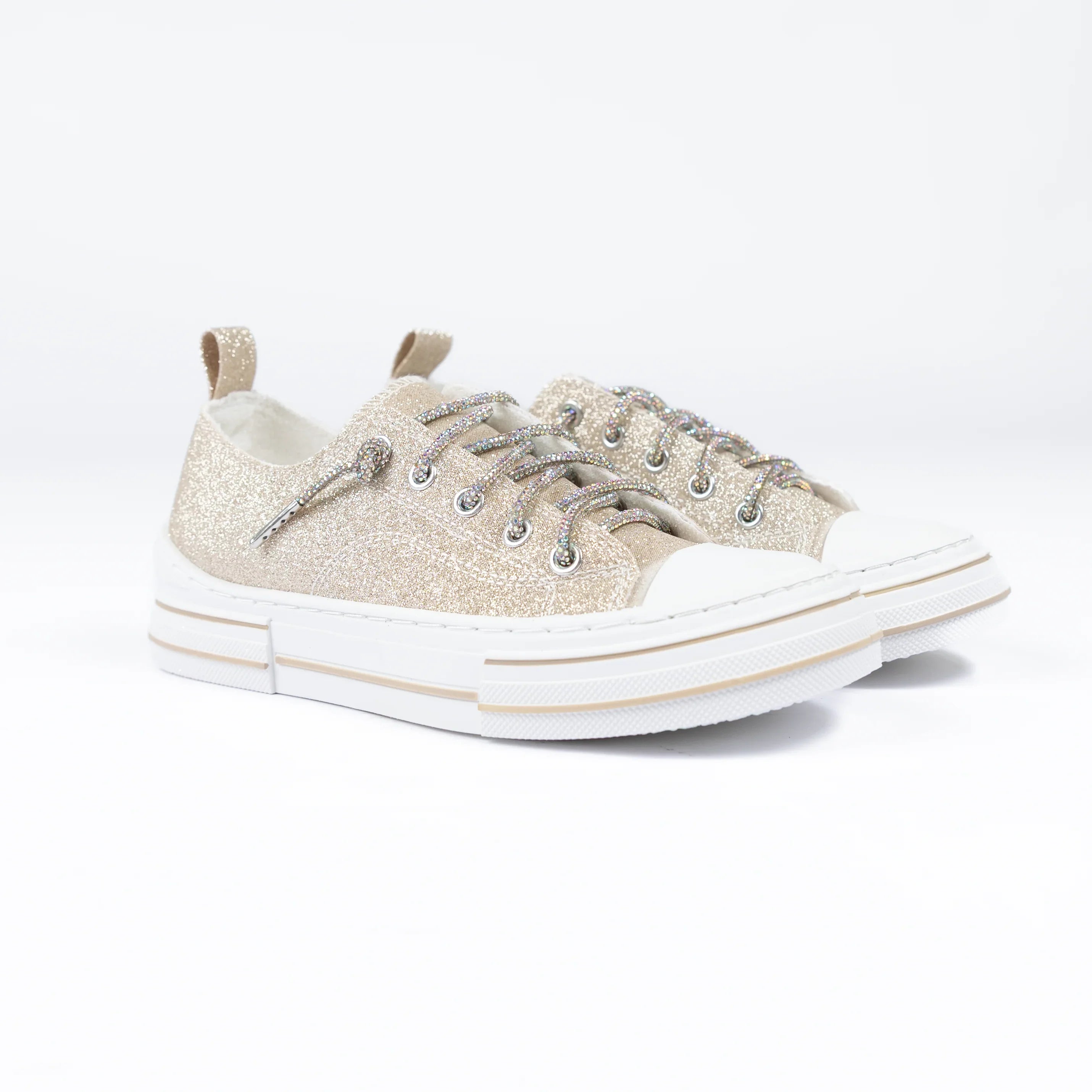 Women's Very G Gold Aman Glitter 2 Casual Sneakers